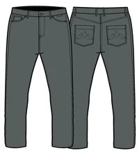365 5 Pocket Trouser - Charcoal - Image 5
