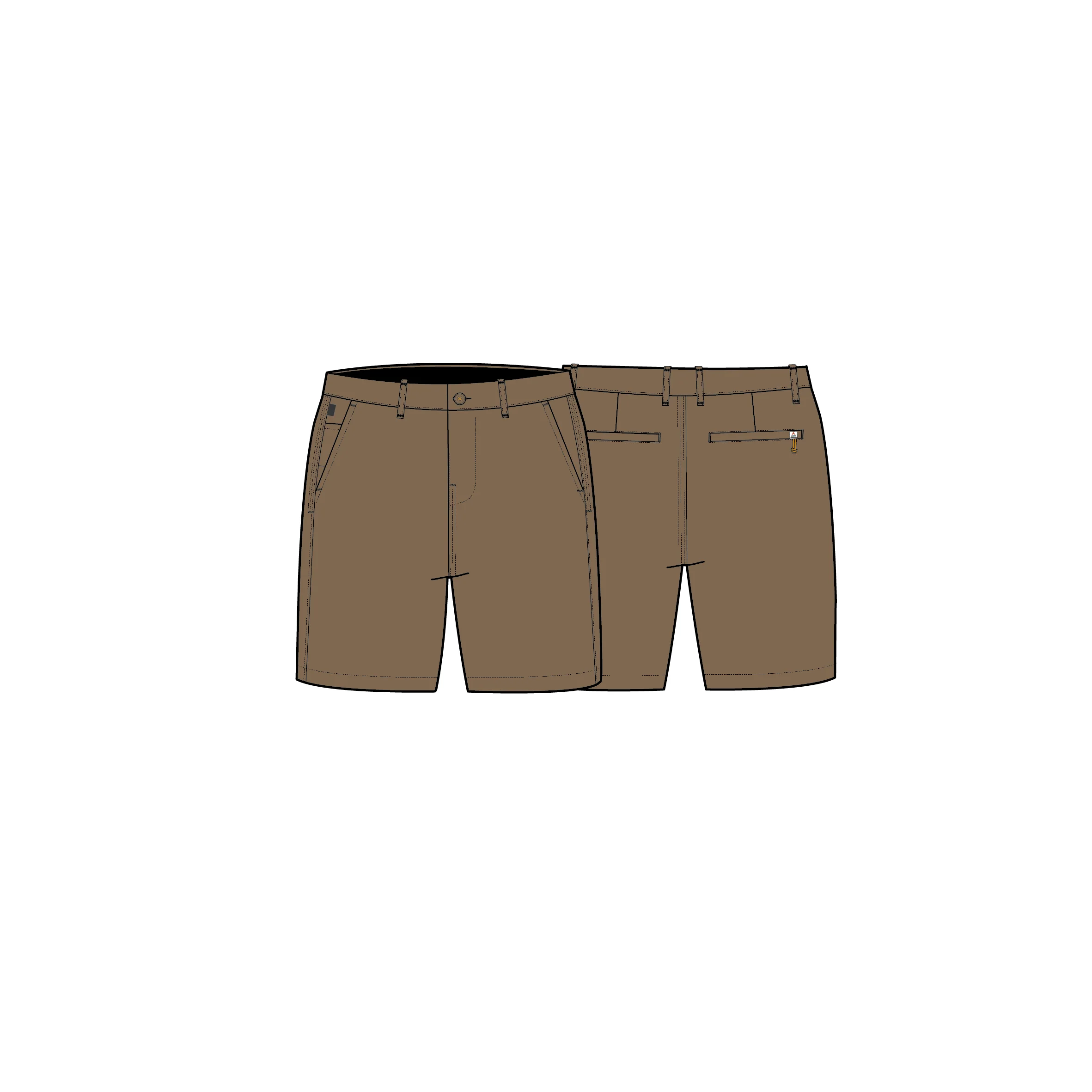 365 Hybrid NetPlus® Short - Caramel Brown - Image 9