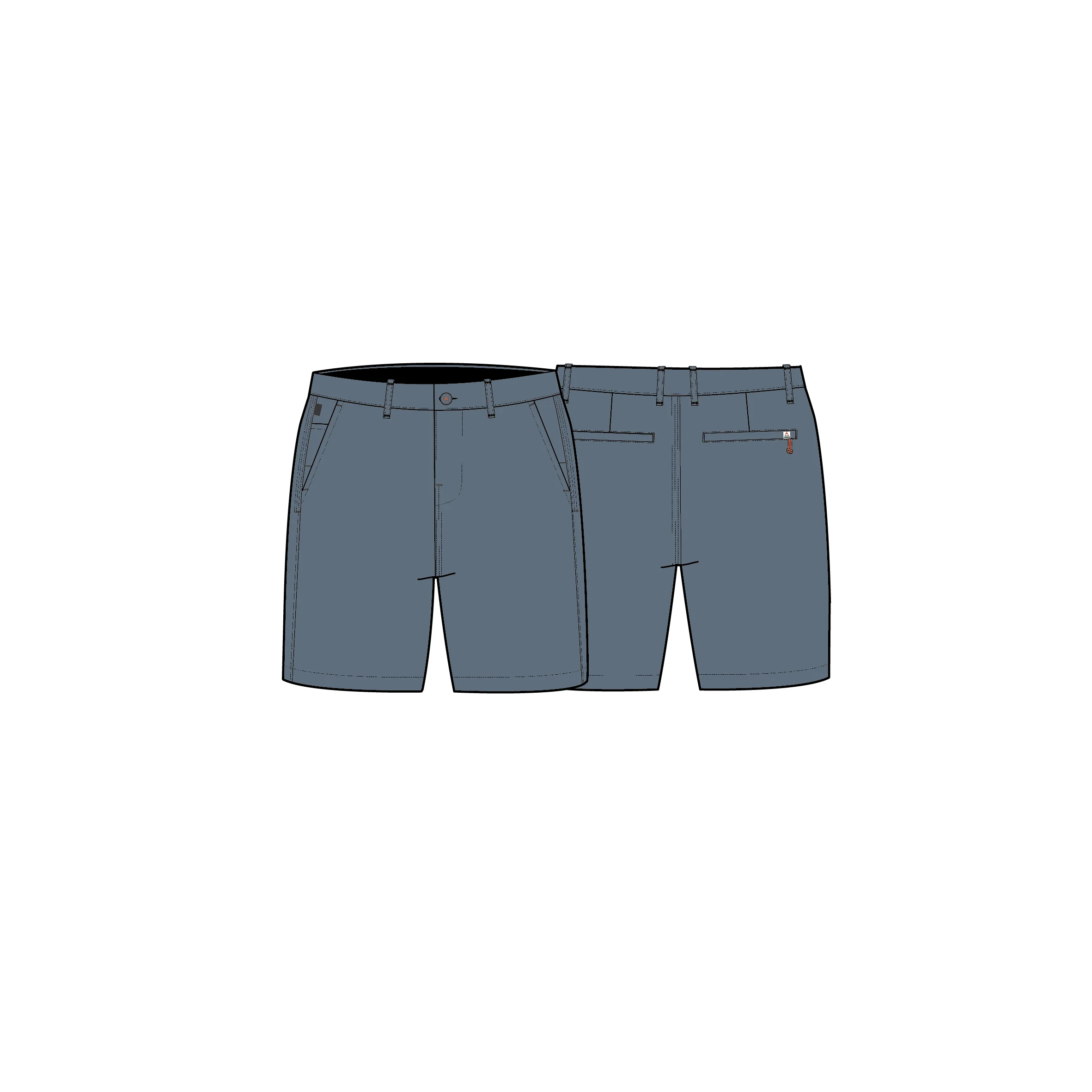 365 Hybrid NetPlus® Short - Storm Grey - Image 7