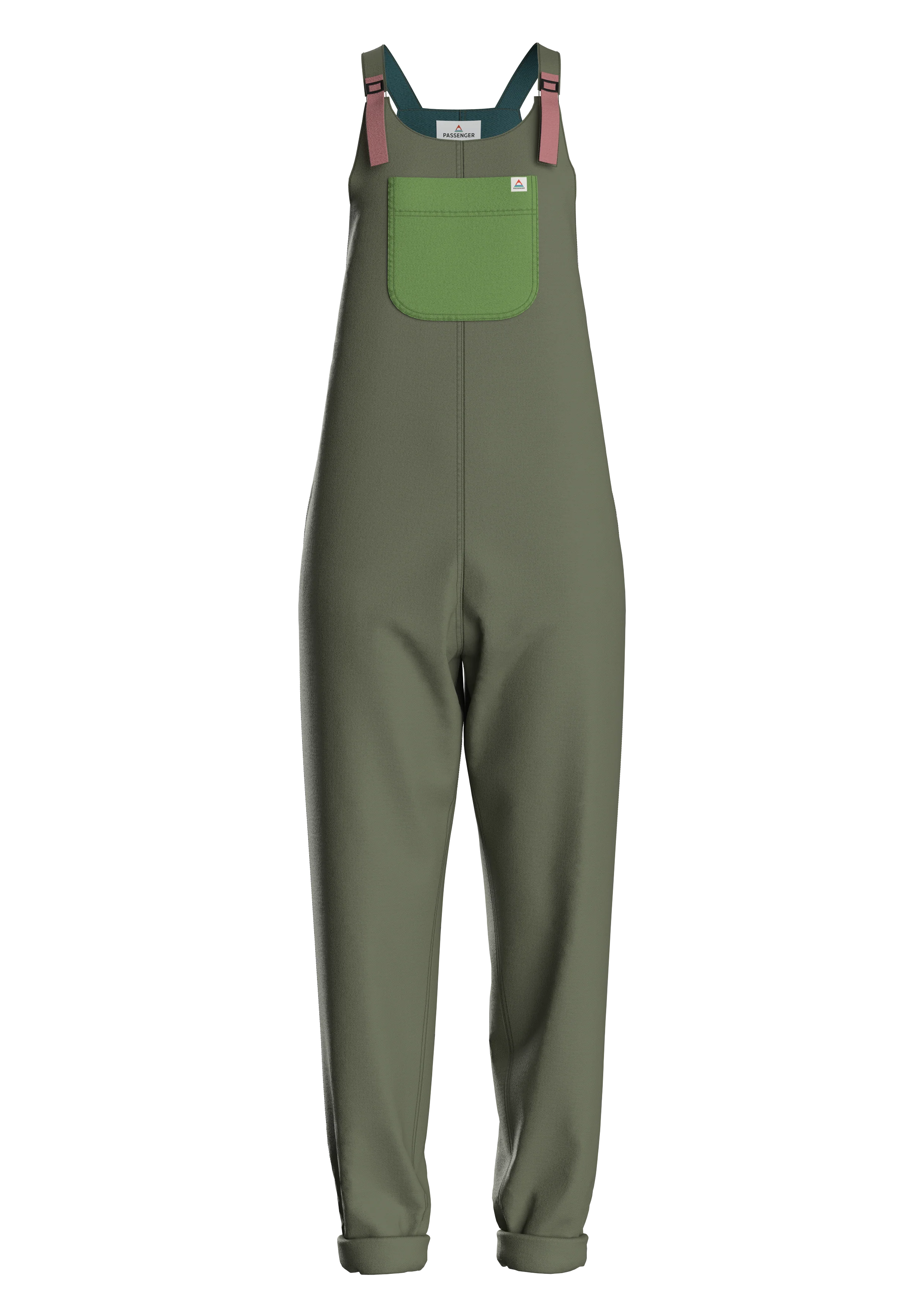 Ace Polar Fleece Dungarees - Dusty Olive - Image 11
