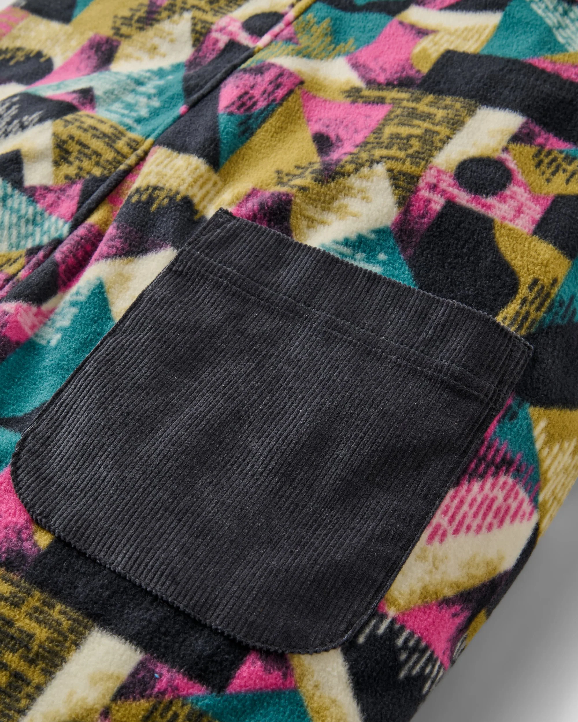 Ace Polar Fleece Dungarees - Mosaic Mountain Charcoal - Image 7