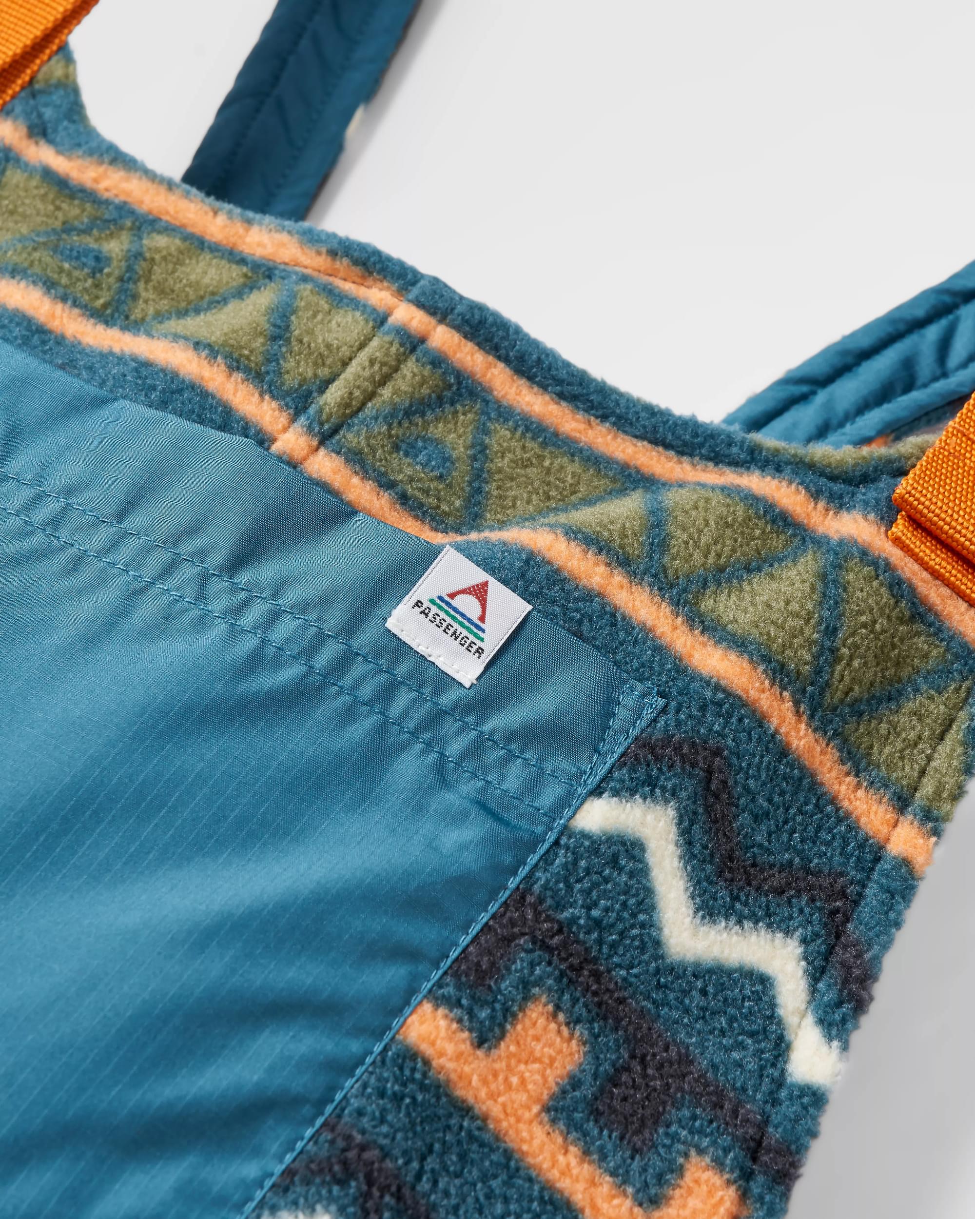 Ace Polar Fleece Dungarees - Retro Geo Mediterranean - Image 11