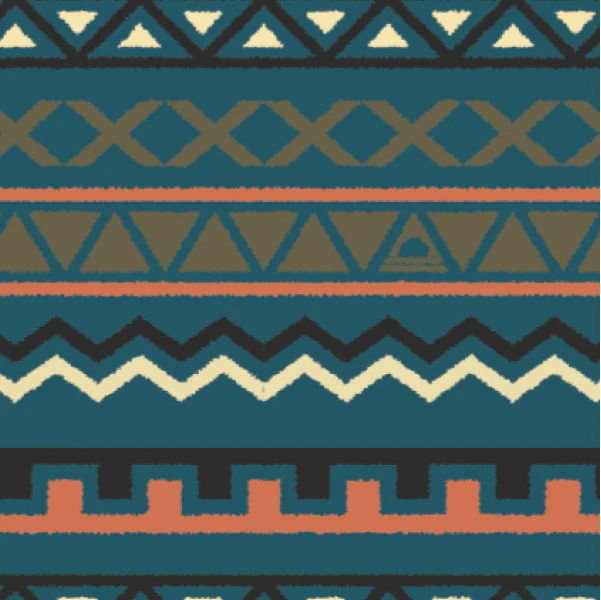 Ace Polar Fleece Dungarees - Retro Geo Mediterranean - Image 14