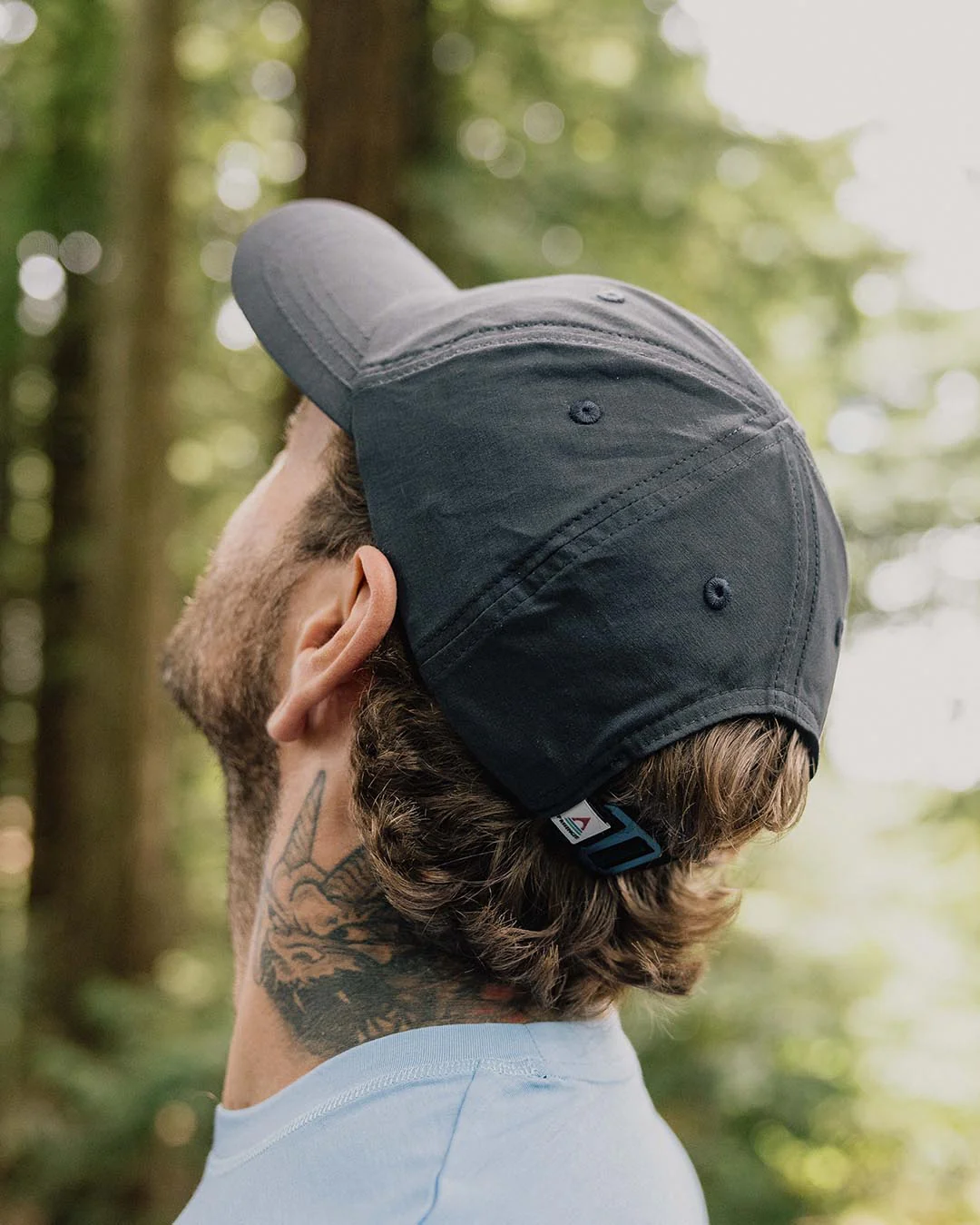 Active Organic 6 Panel Cap - Black - Image 4