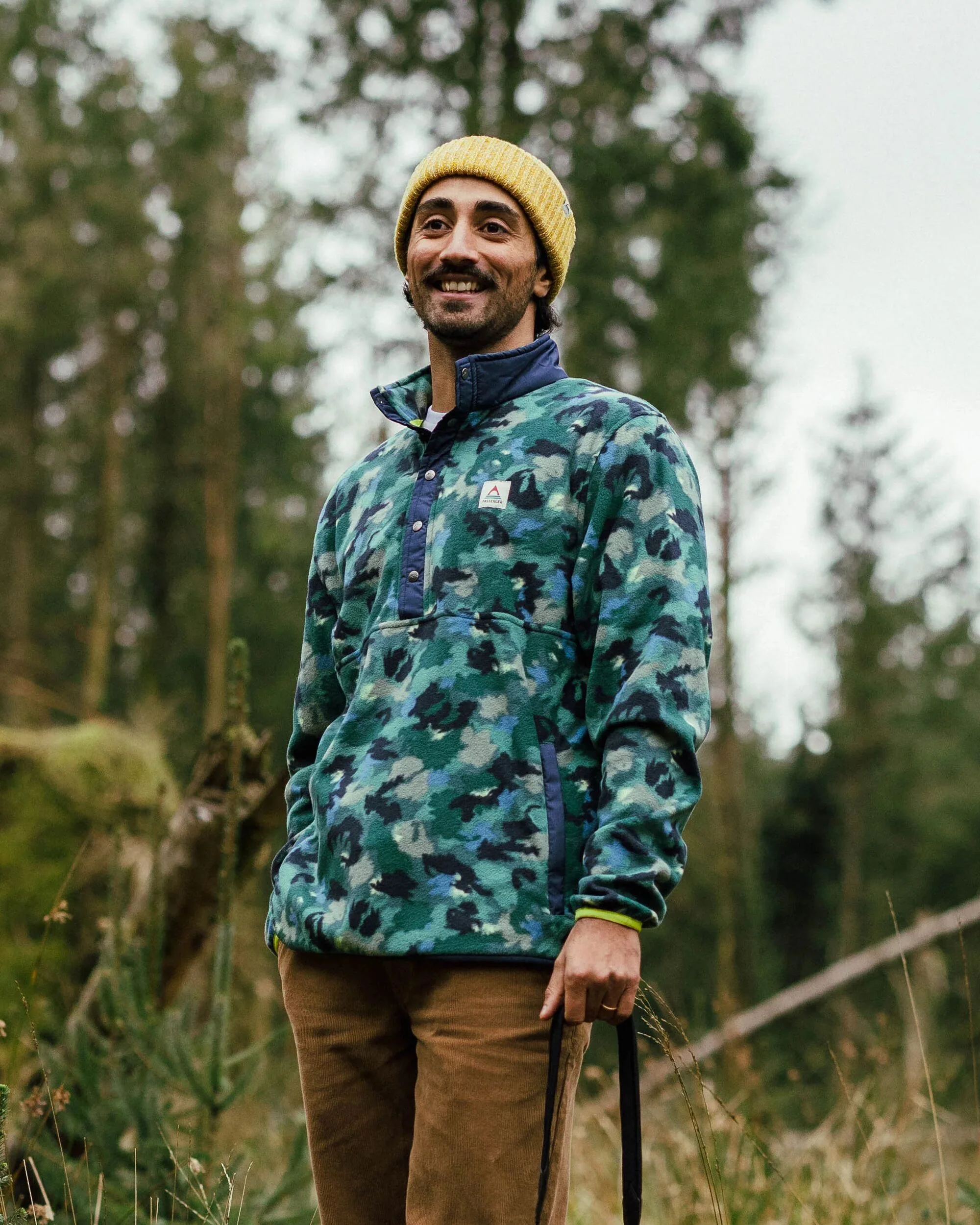 Adrift Polar Fleece - Alpine Camo Rain Forest - Image 3