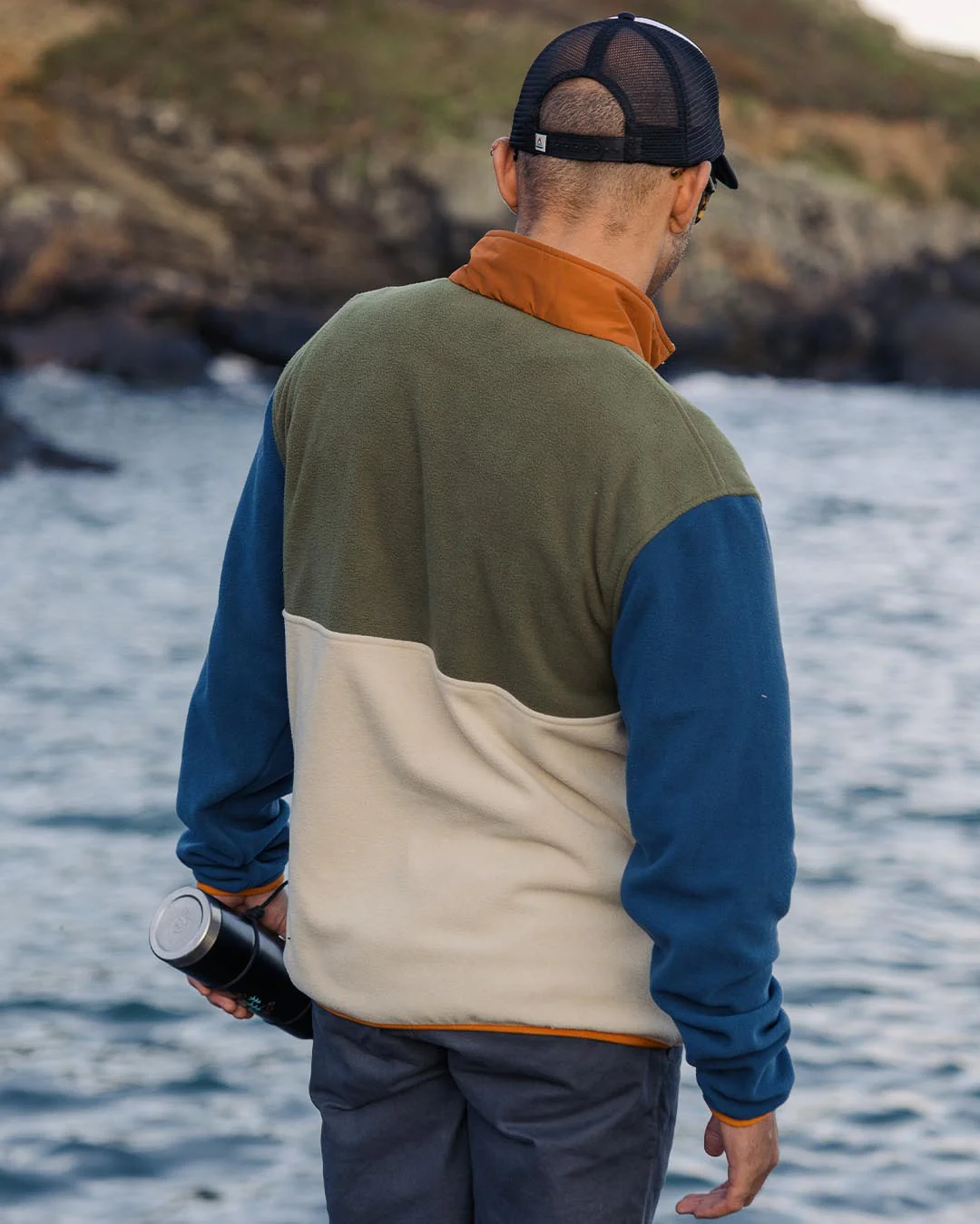 Adrift Polar Fleece - Khaki/Oatmeal - Image 4