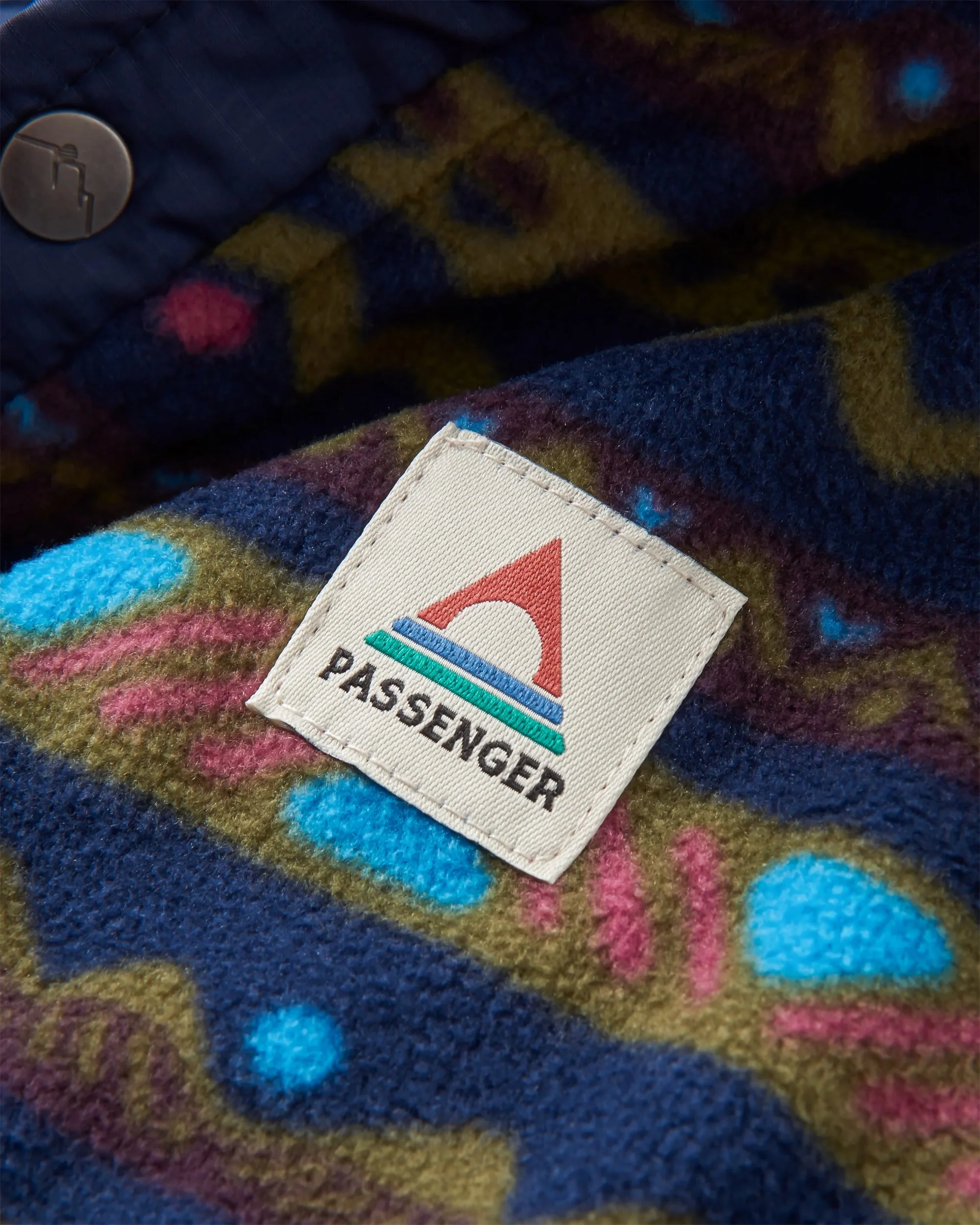 Adrift Polar Fleece - Mountain Geo Multi - Image 5