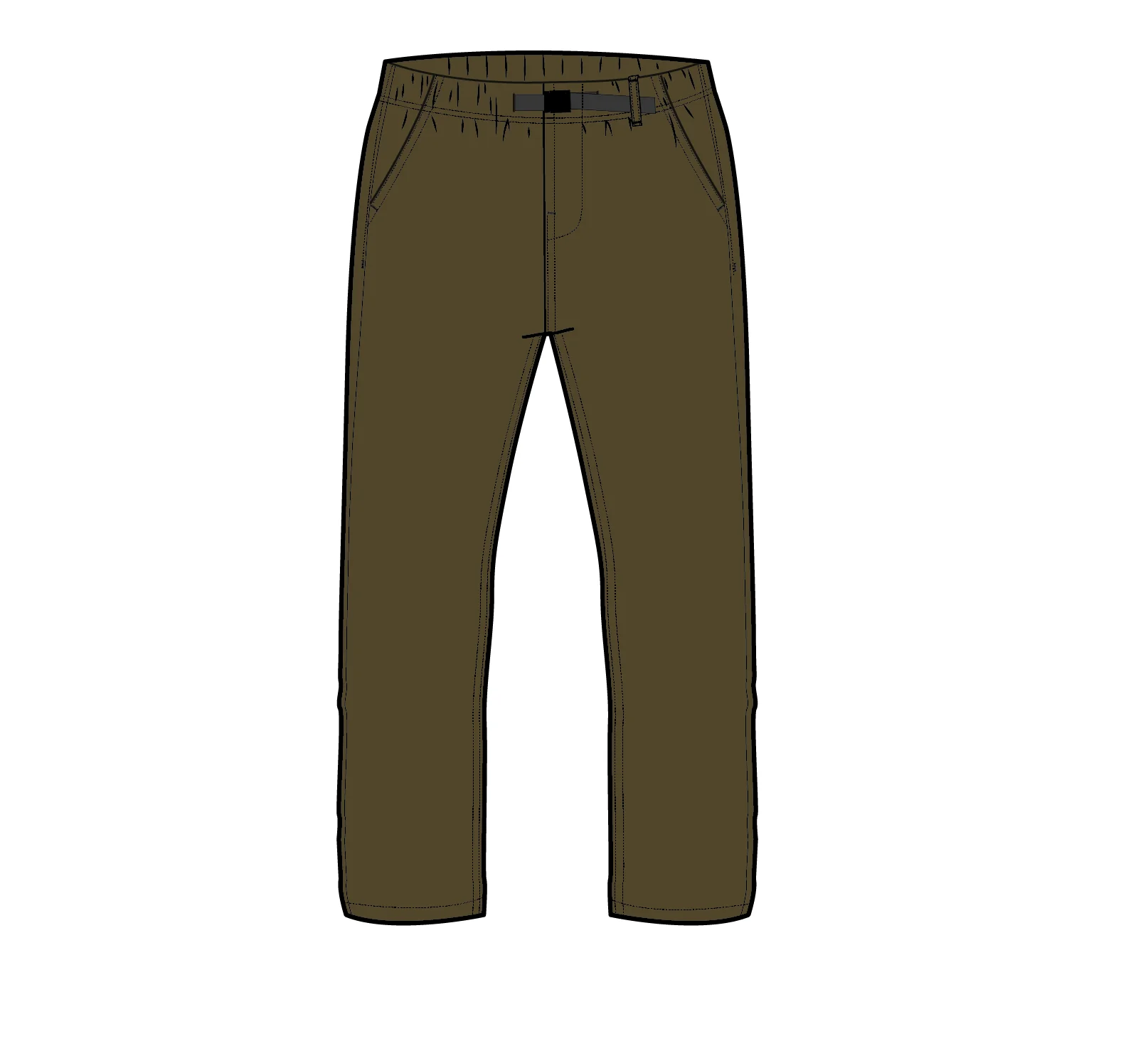 Adventurer Organic Canvas Trouser - Dark Olive - Image 14