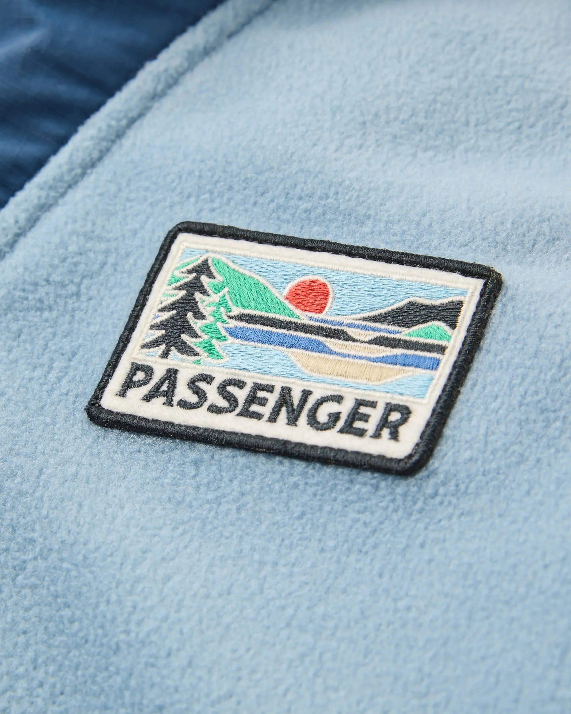 Alexander Hooded Polar Fleece - Faded Denim - Image 2