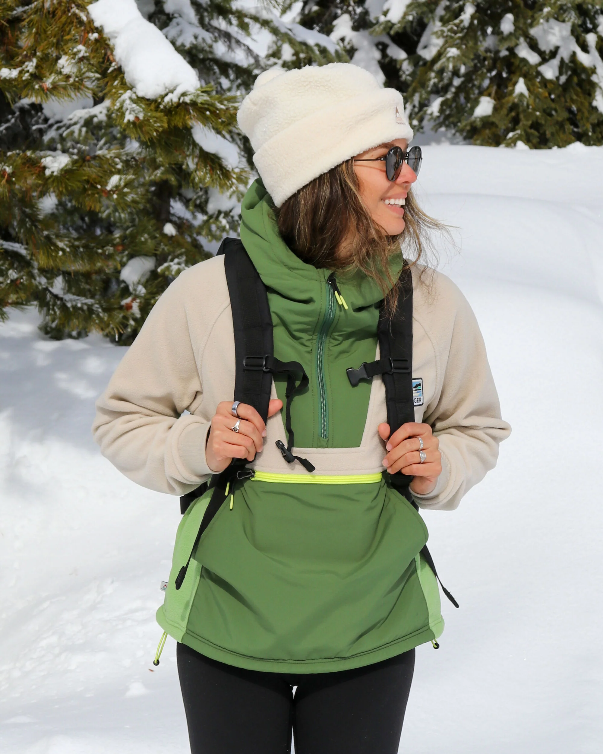 Alexander Hooded Polar Fleece - Feather/Wild Green - Image 4