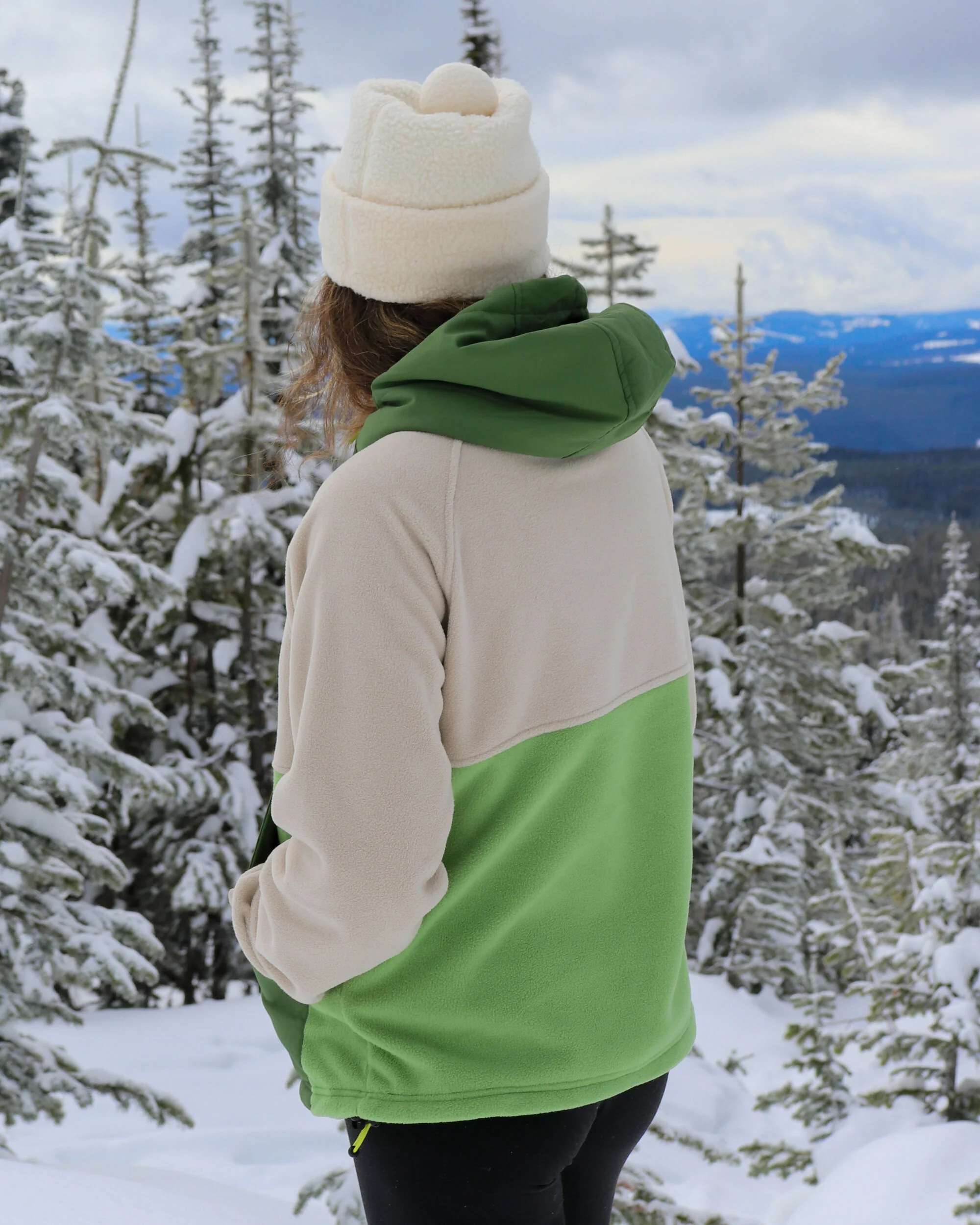 Alexander Hooded Polar Fleece - Feather/Wild Green - Image 5
