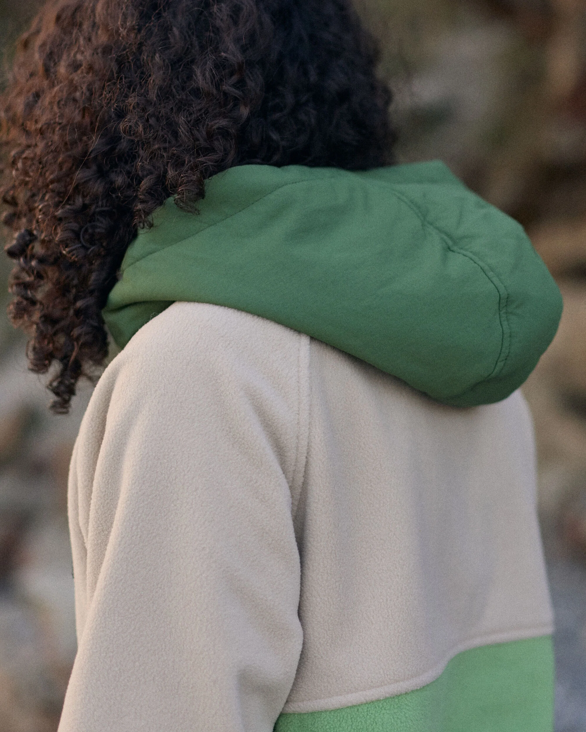 Alexander Hooded Polartec® Fleece - Feather/Wild Green - Image 3