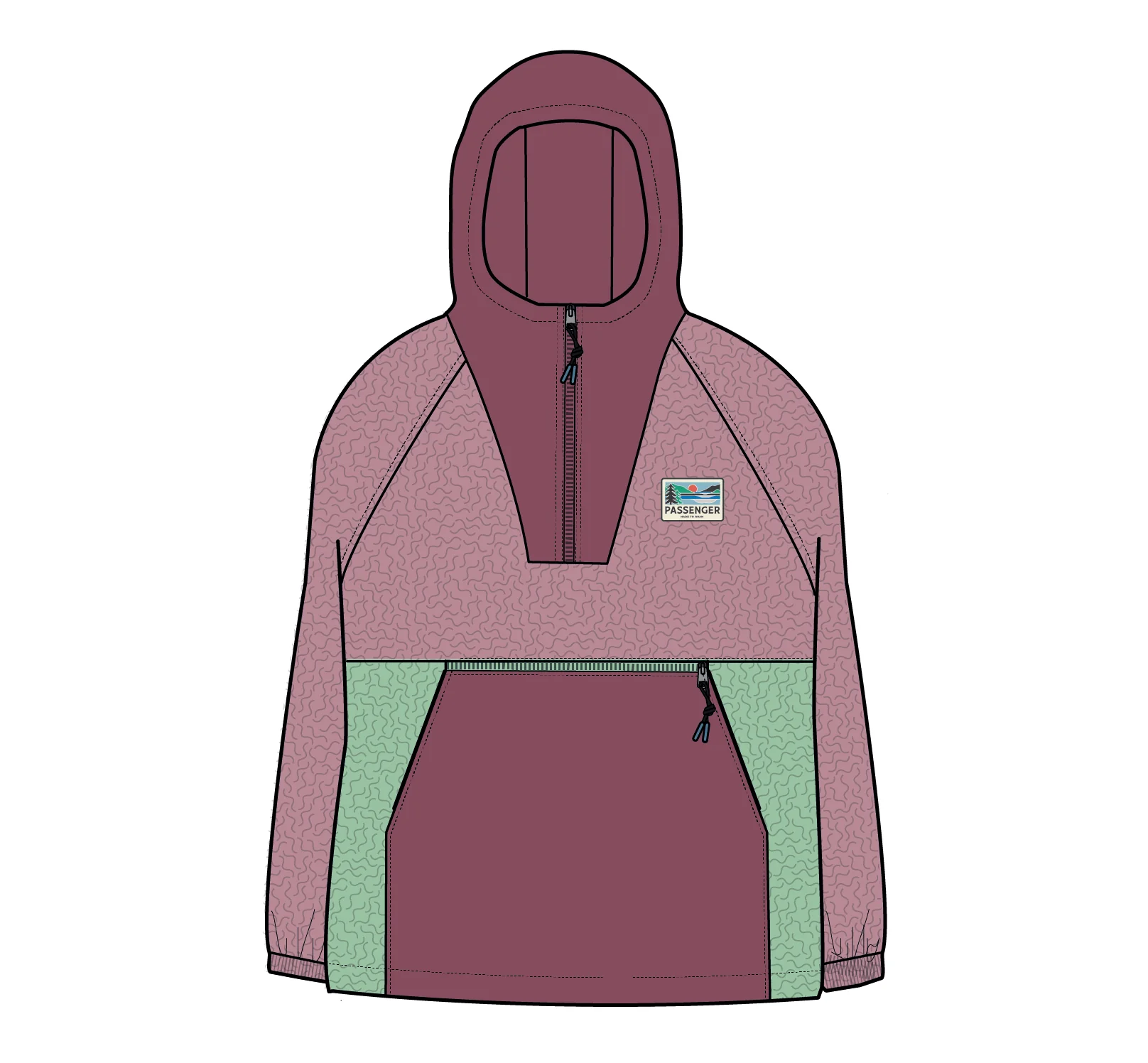 Alexander Hooded Polartec® Fleece - Pink Haze - Image 6
