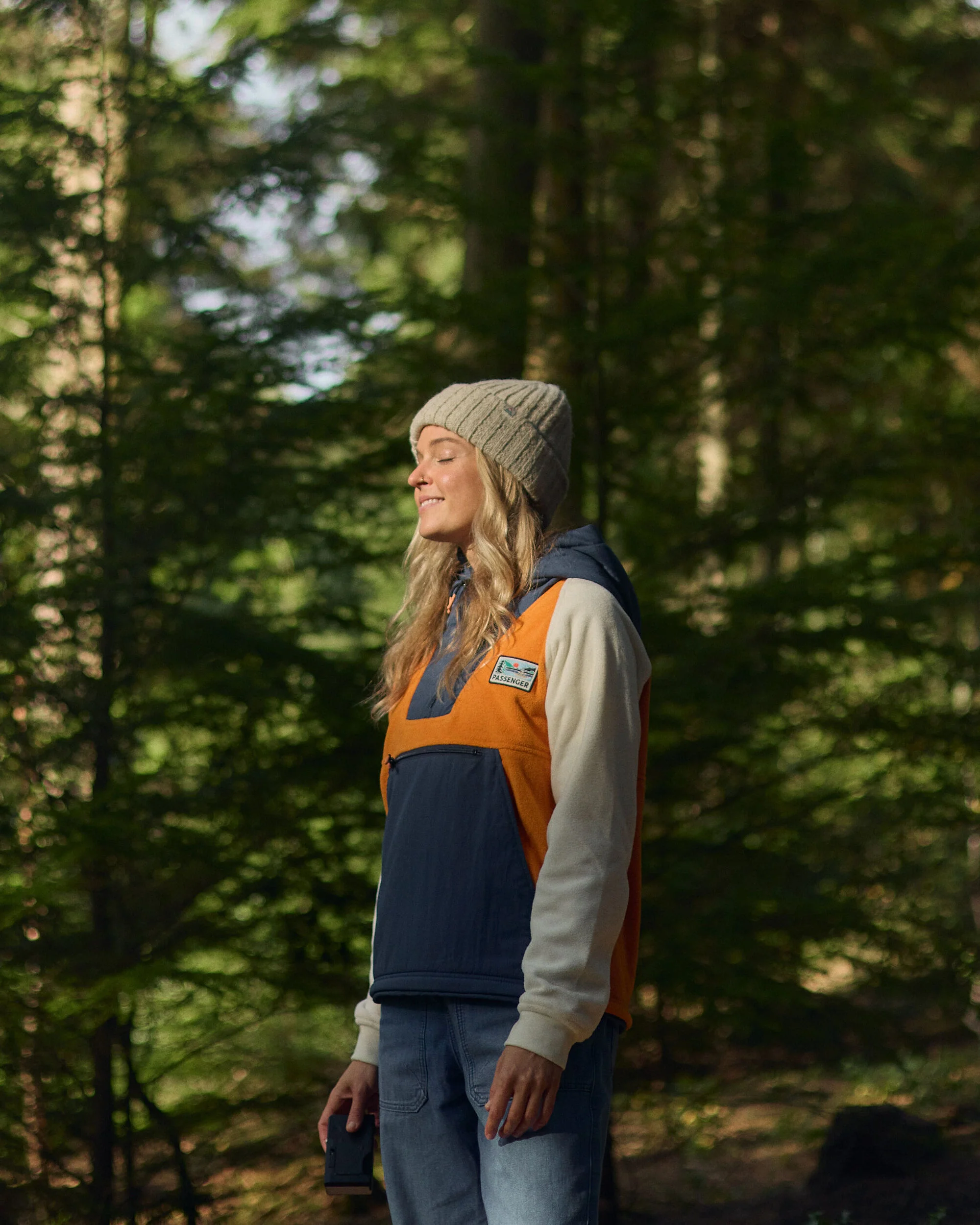 Alexander Hooded Polartec® Fleece - Sunrise Orange - Image 3