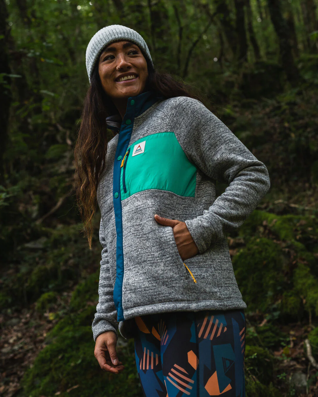 Women's Amber Polartec® Fleece - Grey Marl - Image 2