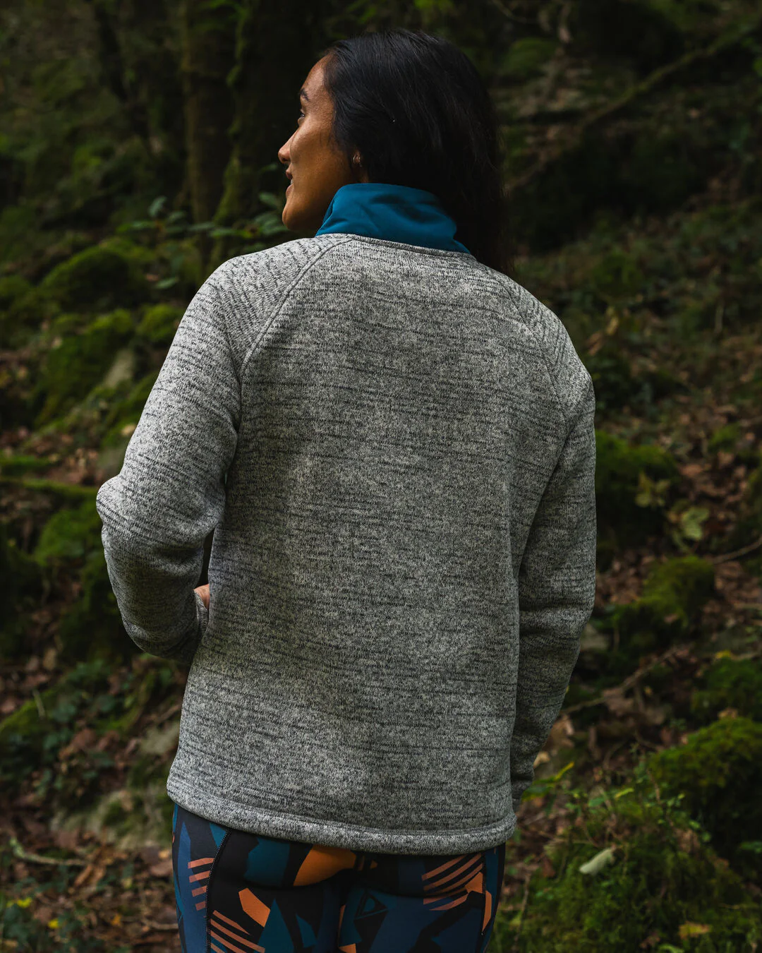 Women's Amber Polartec® Fleece - Grey Marl - Image 4