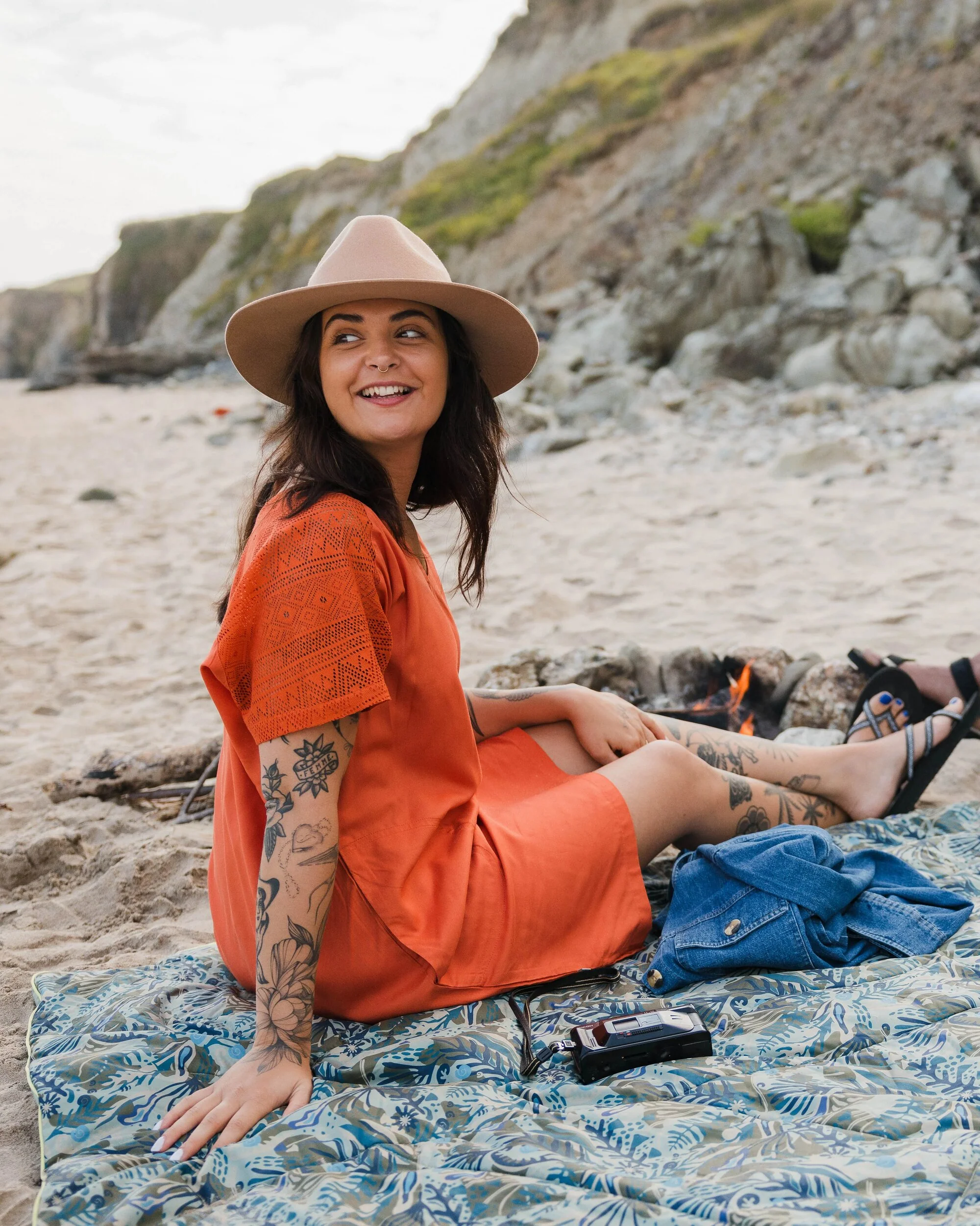 Ambrose Oversized Dress - Burnt Orange - Image 4