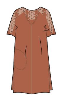 Ambrose Oversized Dress - Burnt Orange - Image 9