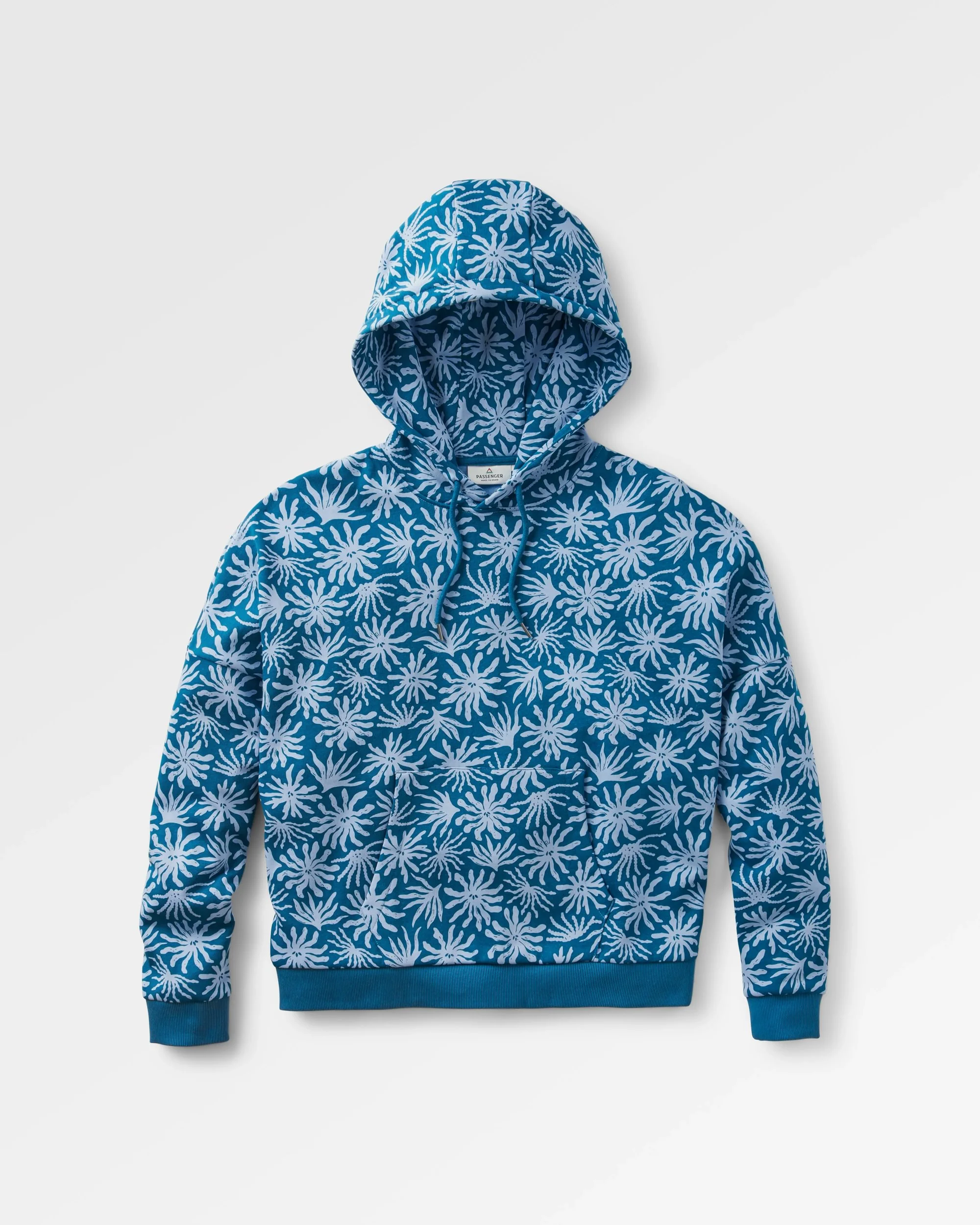 Arame Organic Cotton Hoodie - Seaweed Blue Steel - Image 2