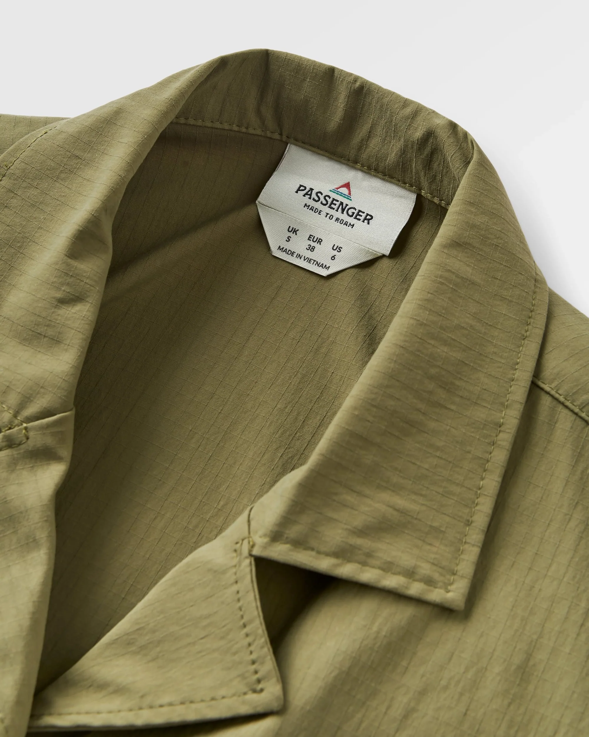 Arden Ripstop Short Sleeve Shirt - Khaki - Image 8