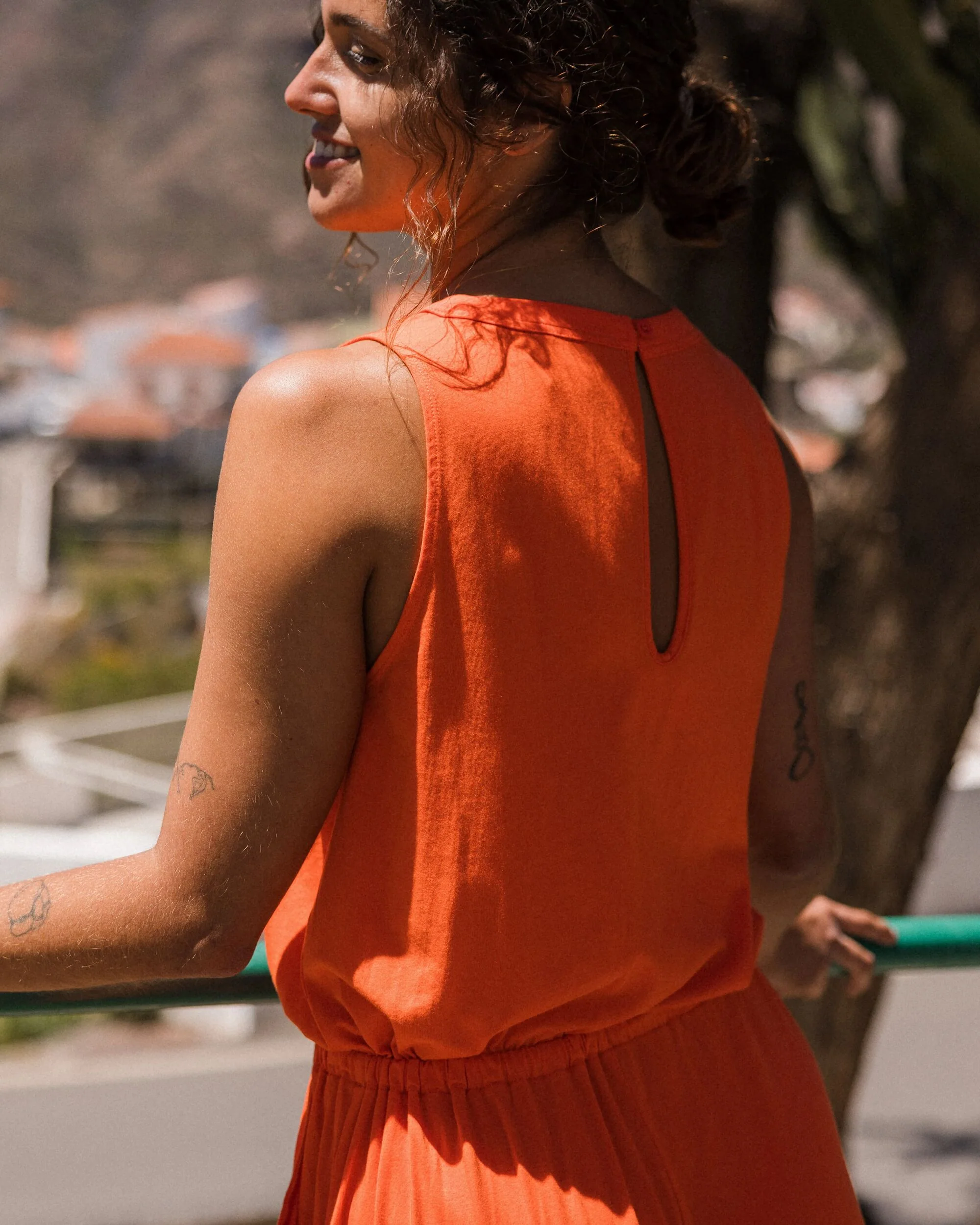 Aria Jumpsuit - Ember Orange - Image 3