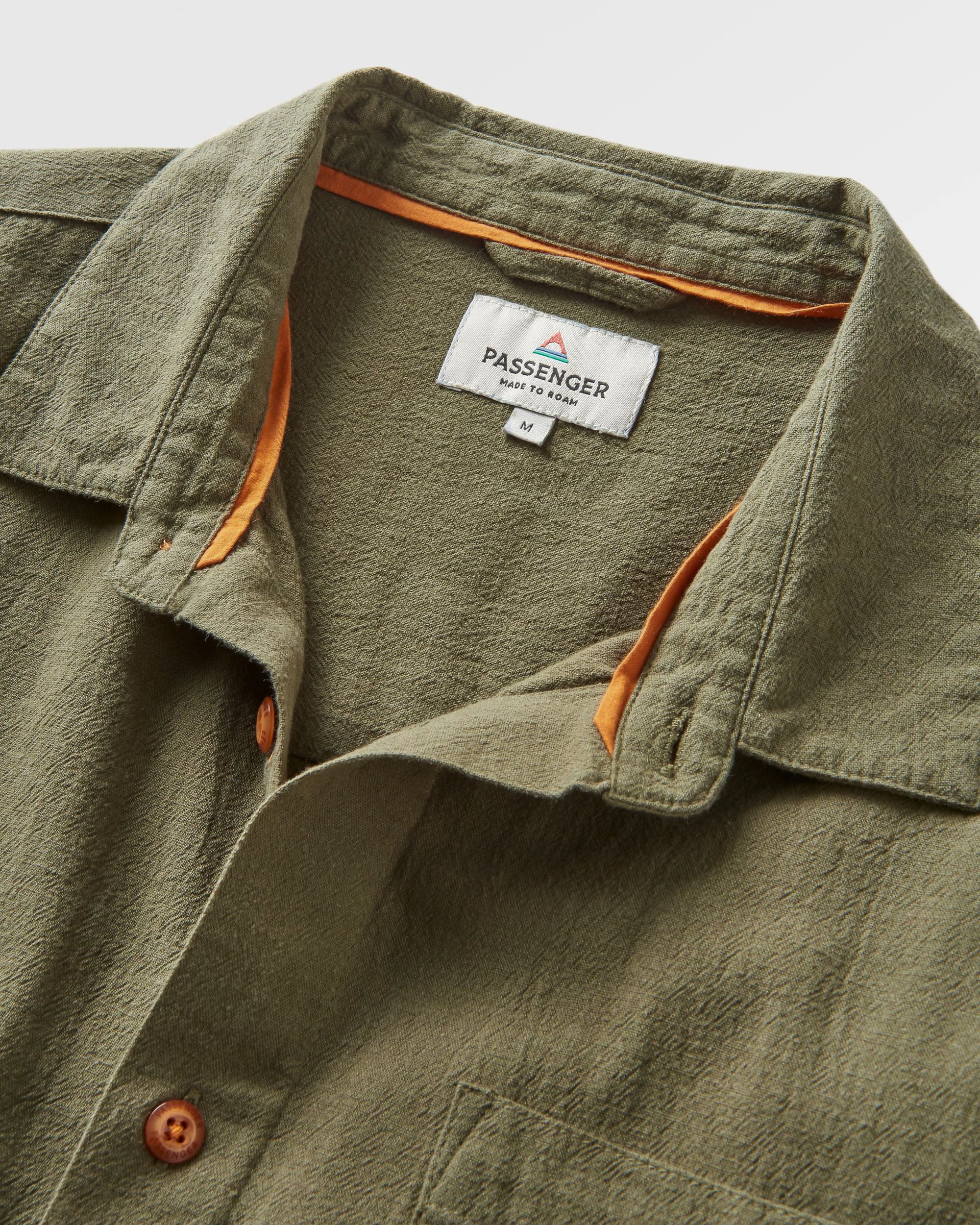Arica Textured Shirt - Khaki - Image 9