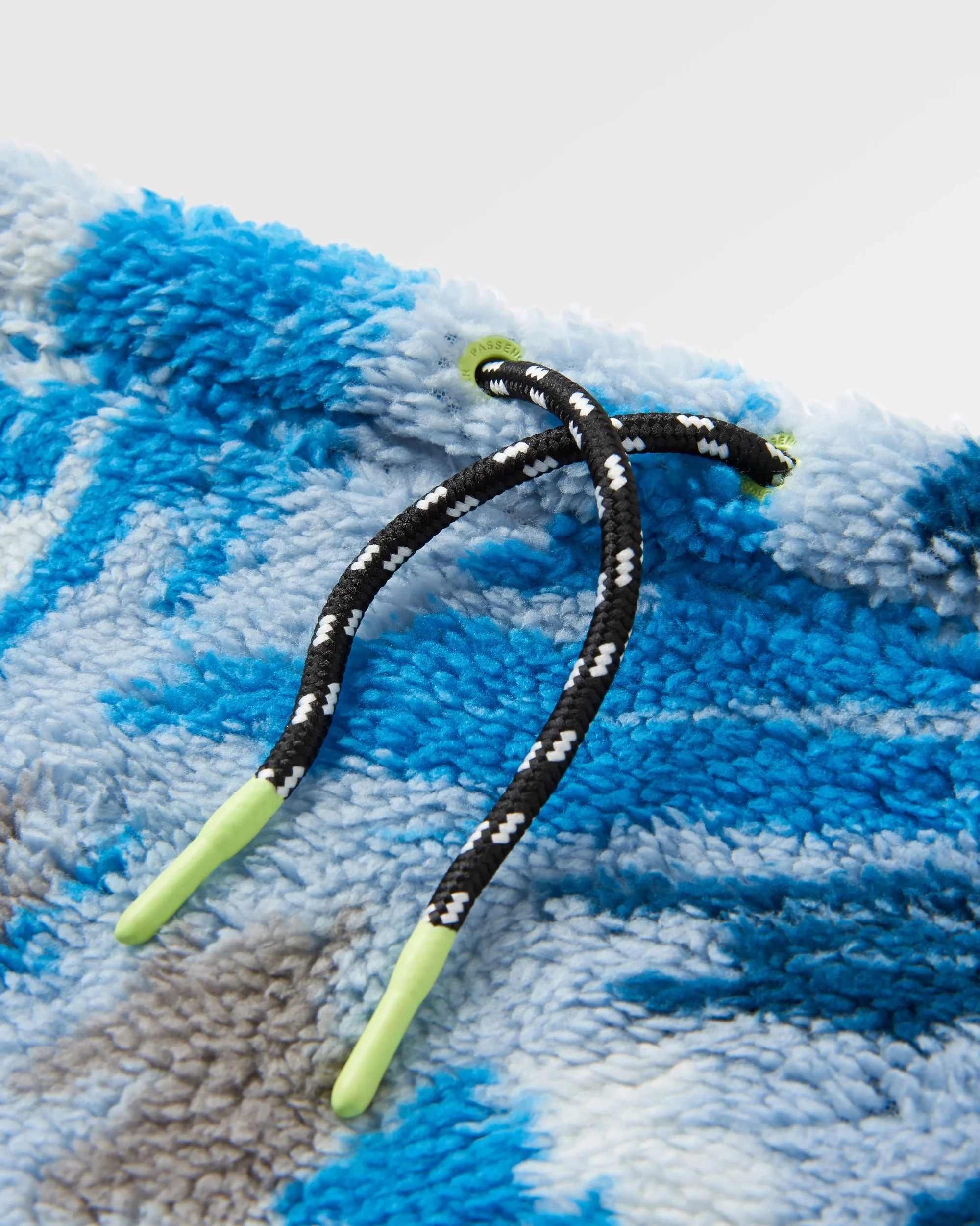 Ash Sherpa Fleece Snood - Abstract Mountain Blue Steel - Image 3