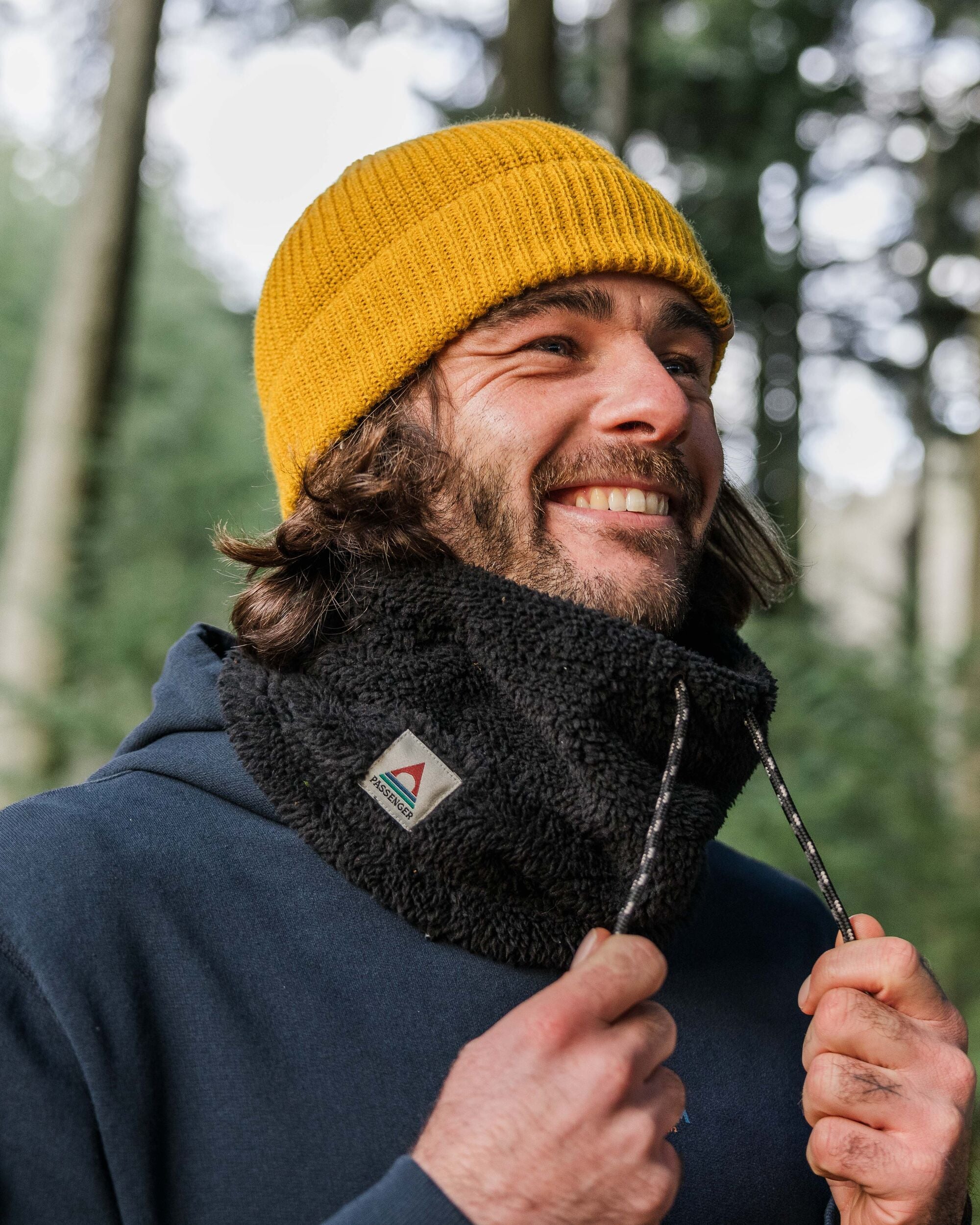 Ash Sherpa Fleece Snood - Black - Image 2