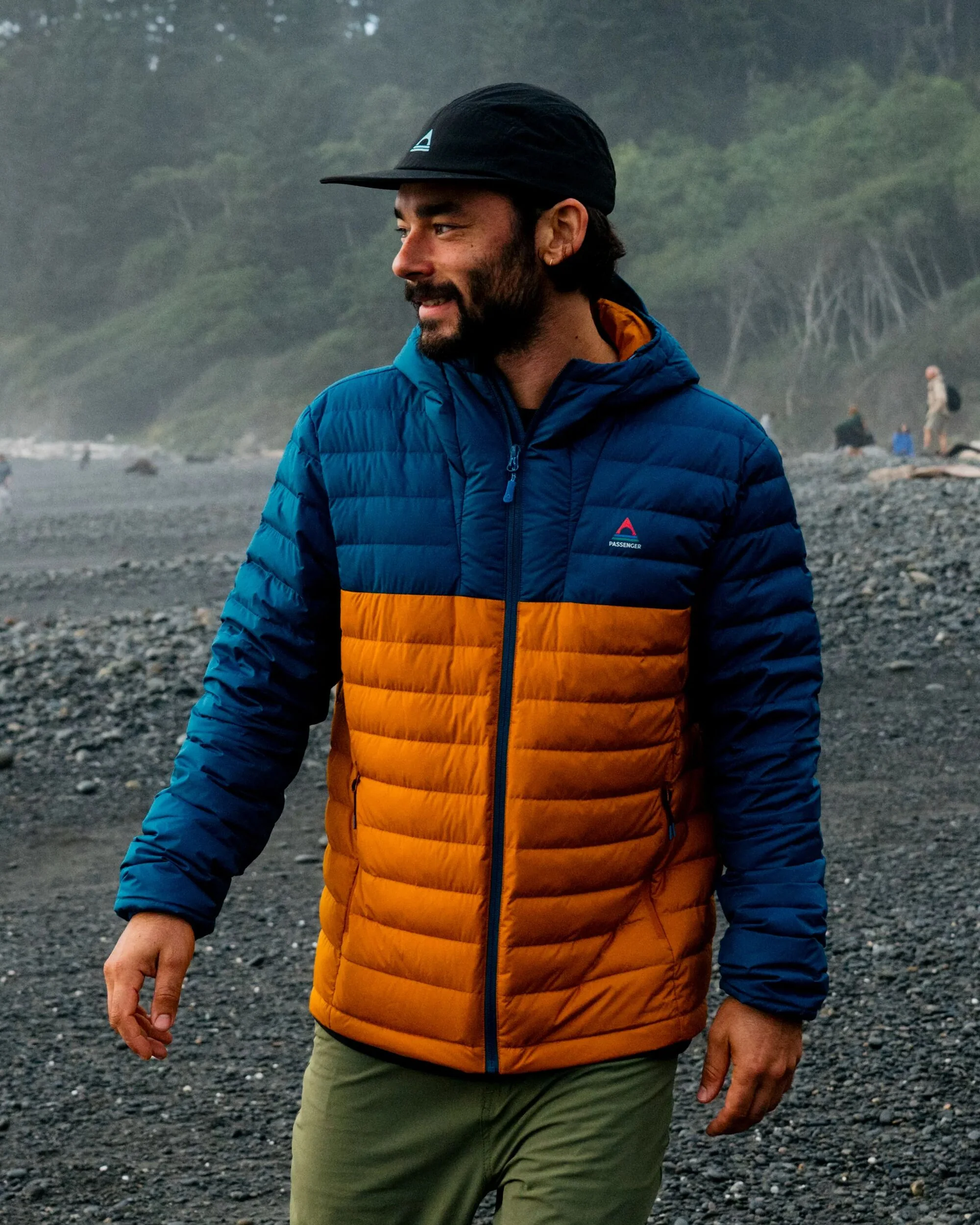 Ashland Down Jacket - Retro Orange/Tidal Blue - Image 4