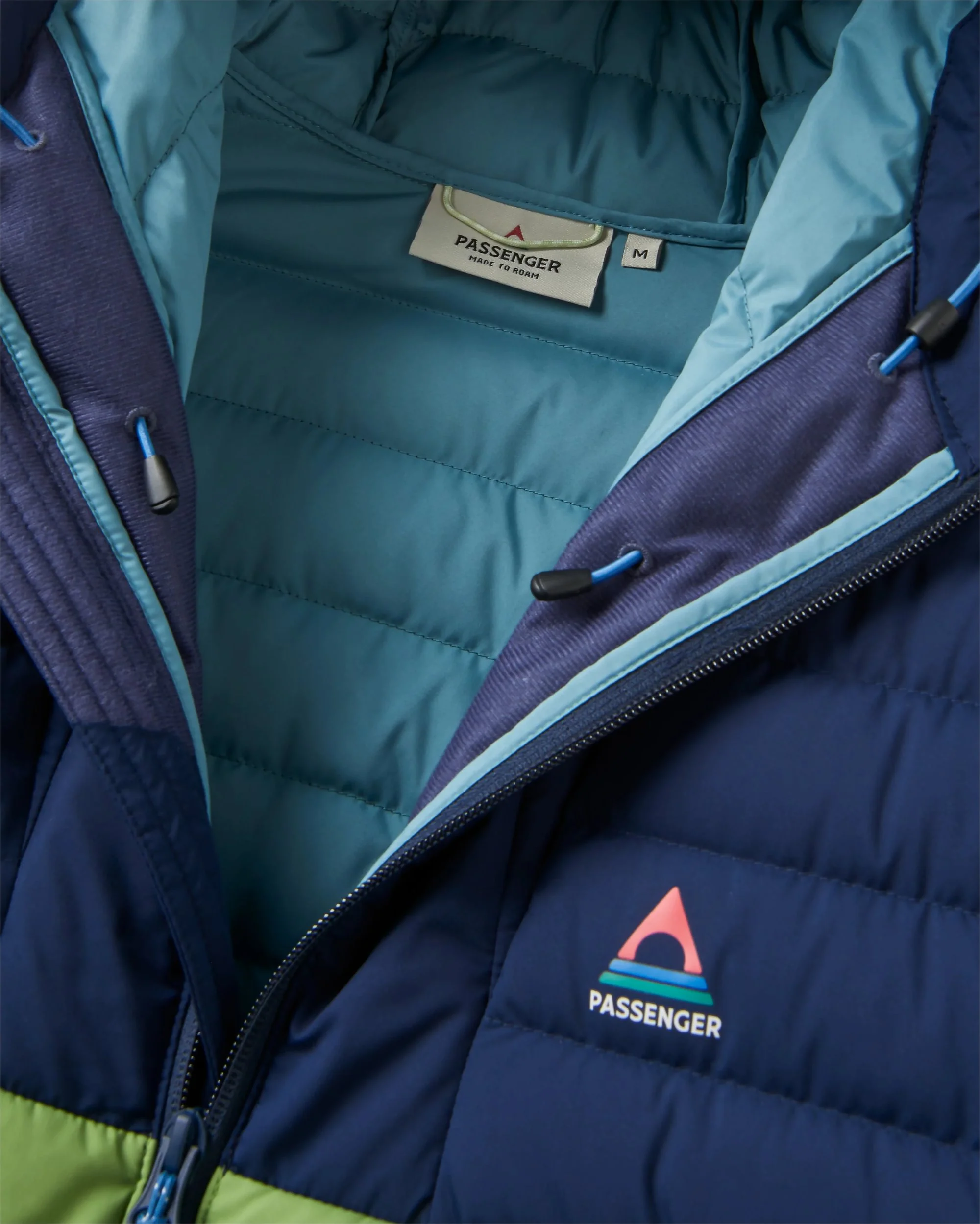 Ashland Down Jacket - Rich Navy/Pear Green - Image 10