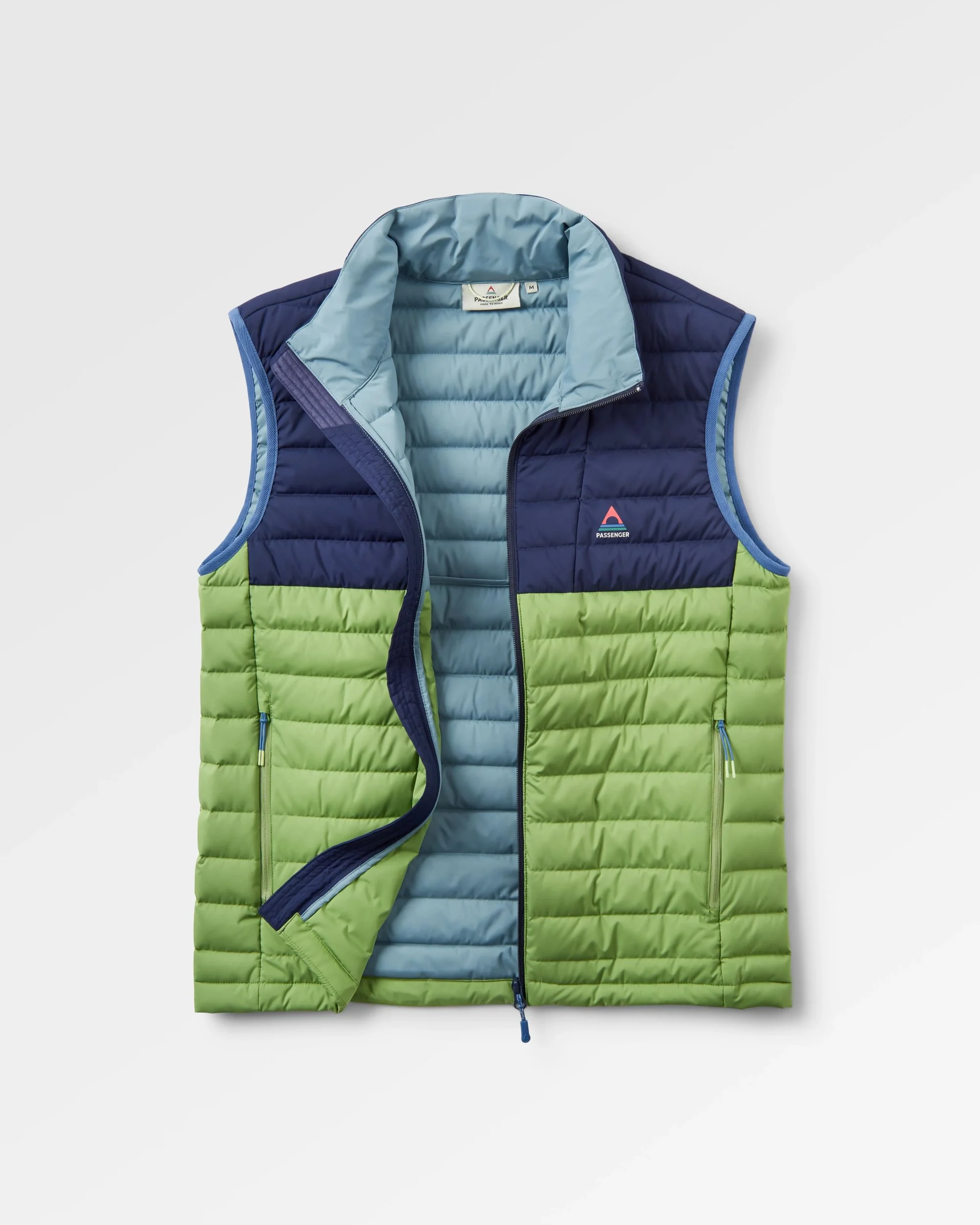 Ashland Down Gilet - Rich Navy/Pear Green - Image 2