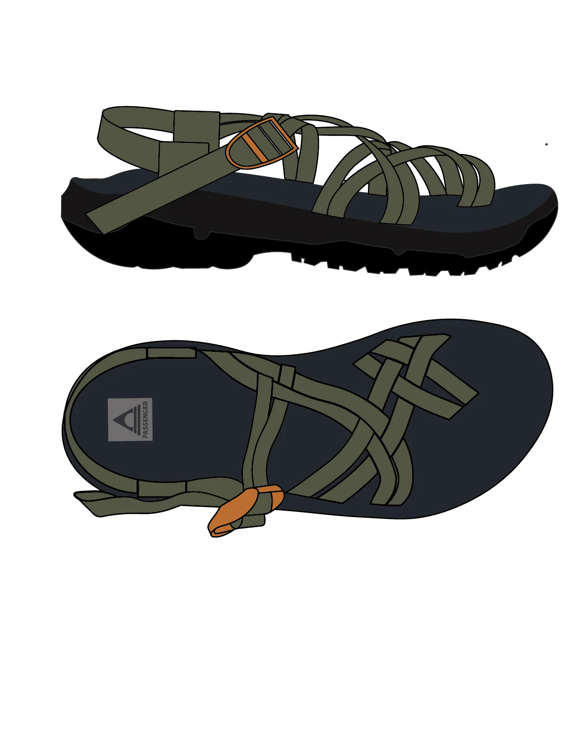 Atlas Roam Sandal - Dusty Olive - Image 12
