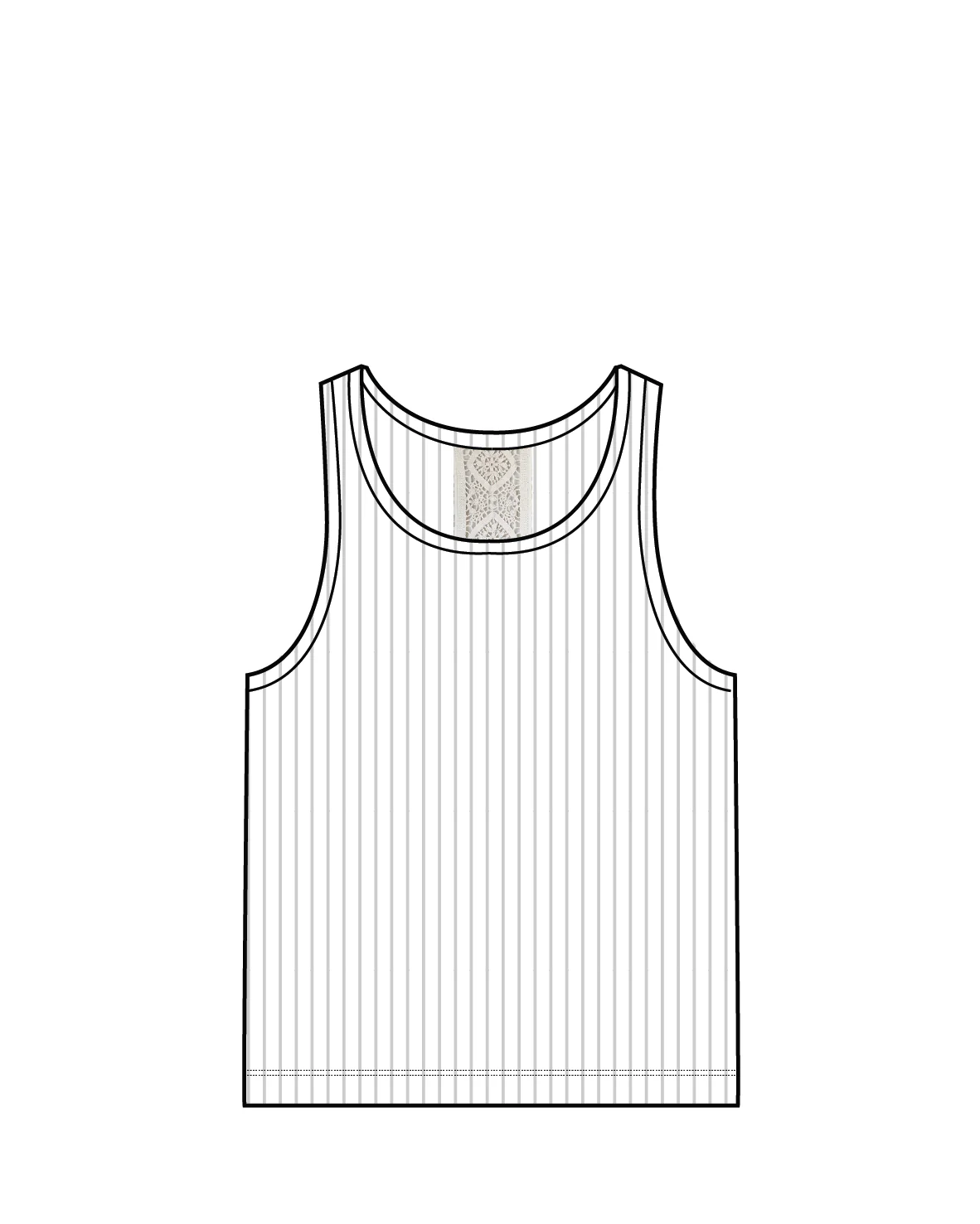 Atmos Ribbed Tank Vest - White - Image 10