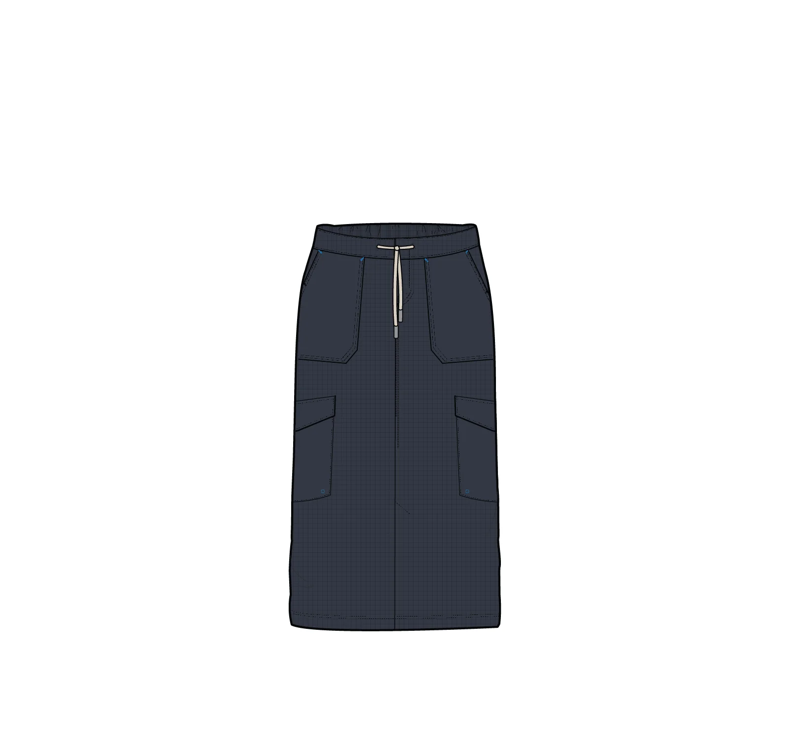 Avian Cargo Ripstop Skirt - Faded Black - Image 9