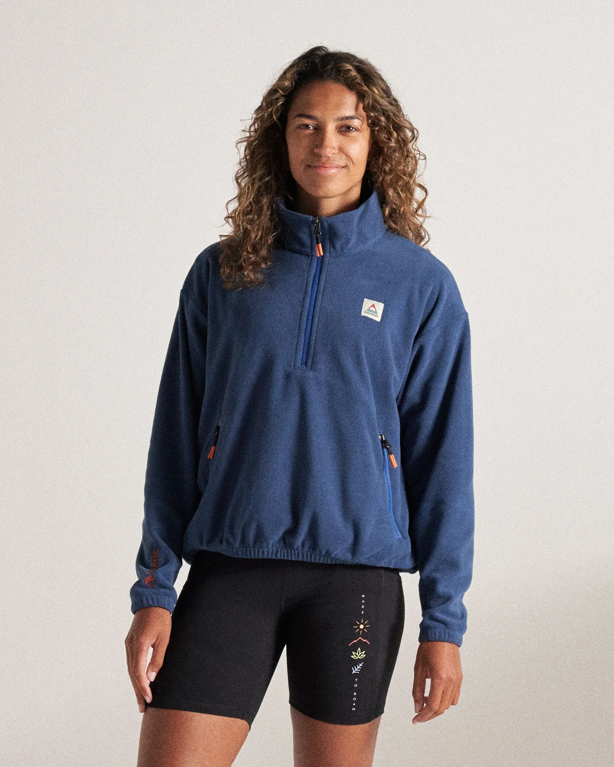 Ayla Micro Polartec® Fleece - Dark Denim - Image 4