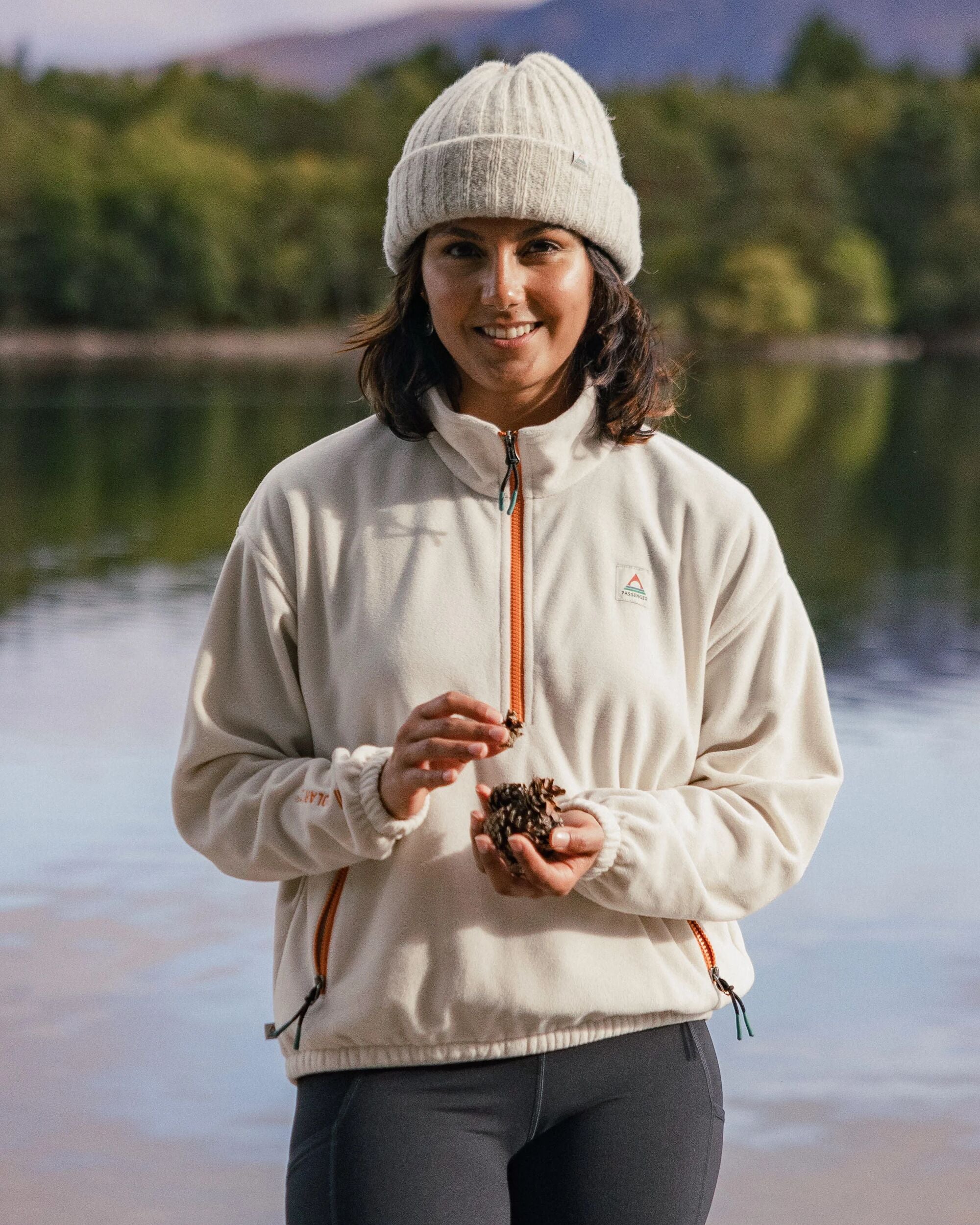 Ayla Micro Polartec® Fleece - Vintage White - Image 3