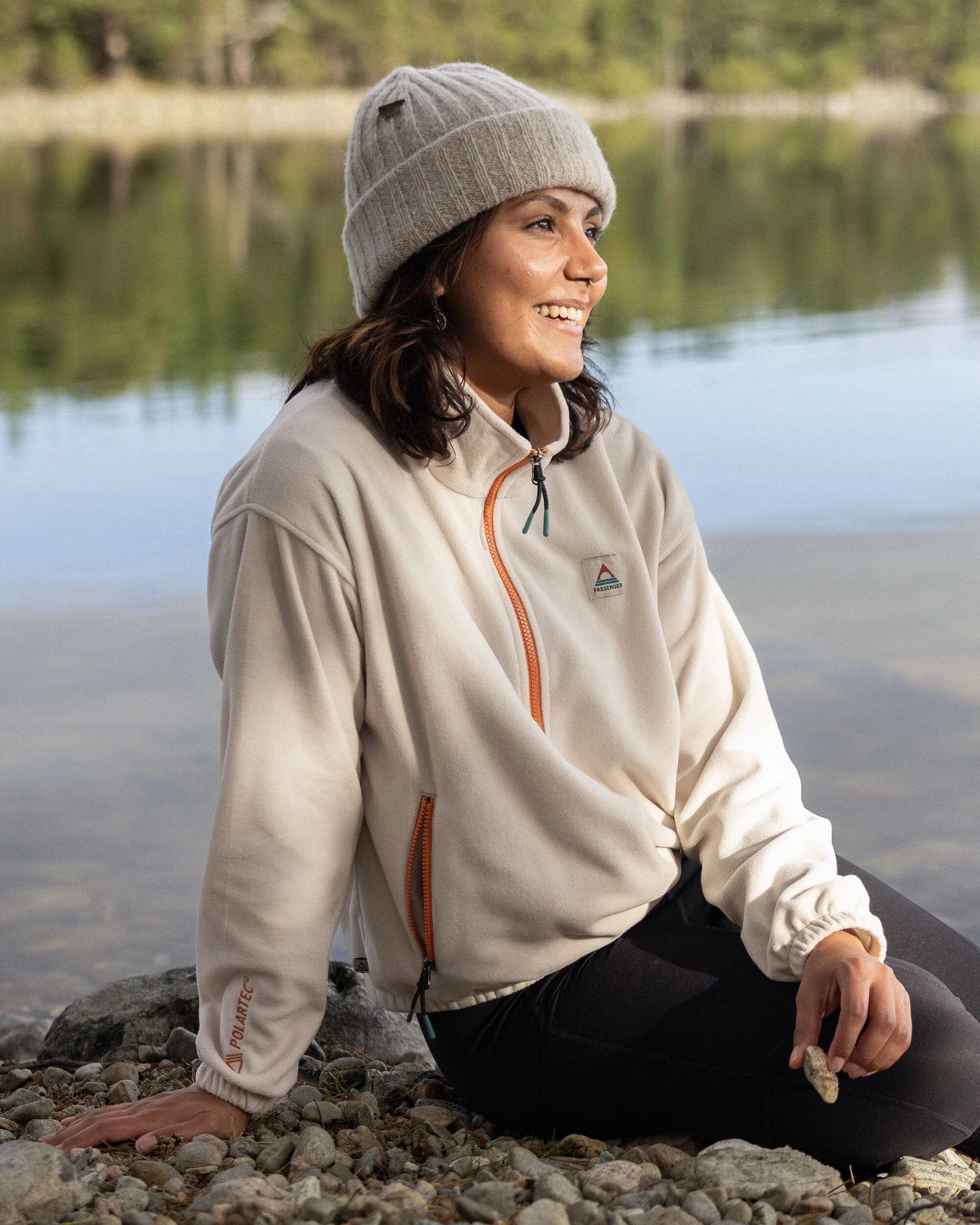 Ayla Micro Polartec® Fleece - Vintage White - Image 4