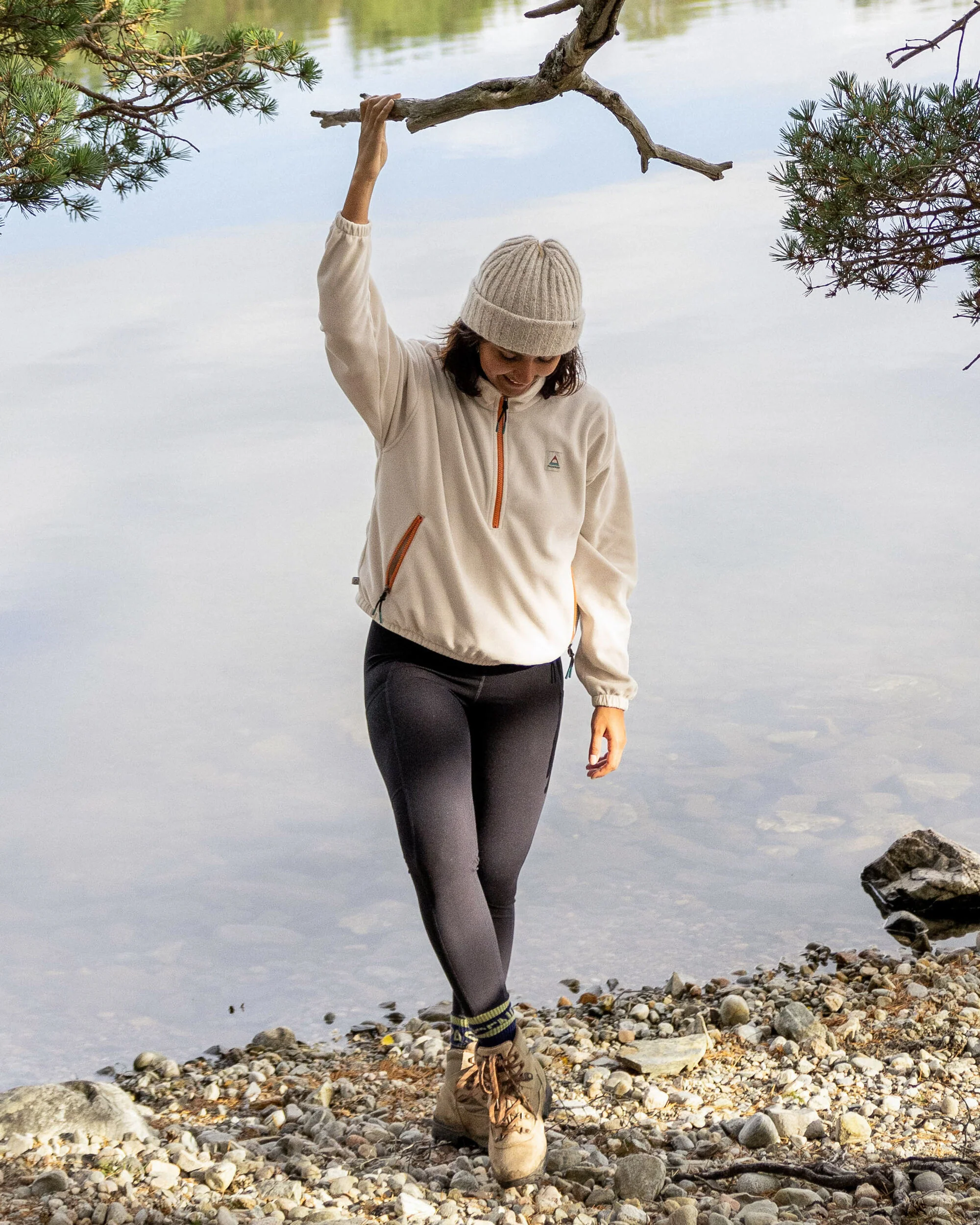 Ayla Micro Polartec® Fleece - Vintage White - Image 5
