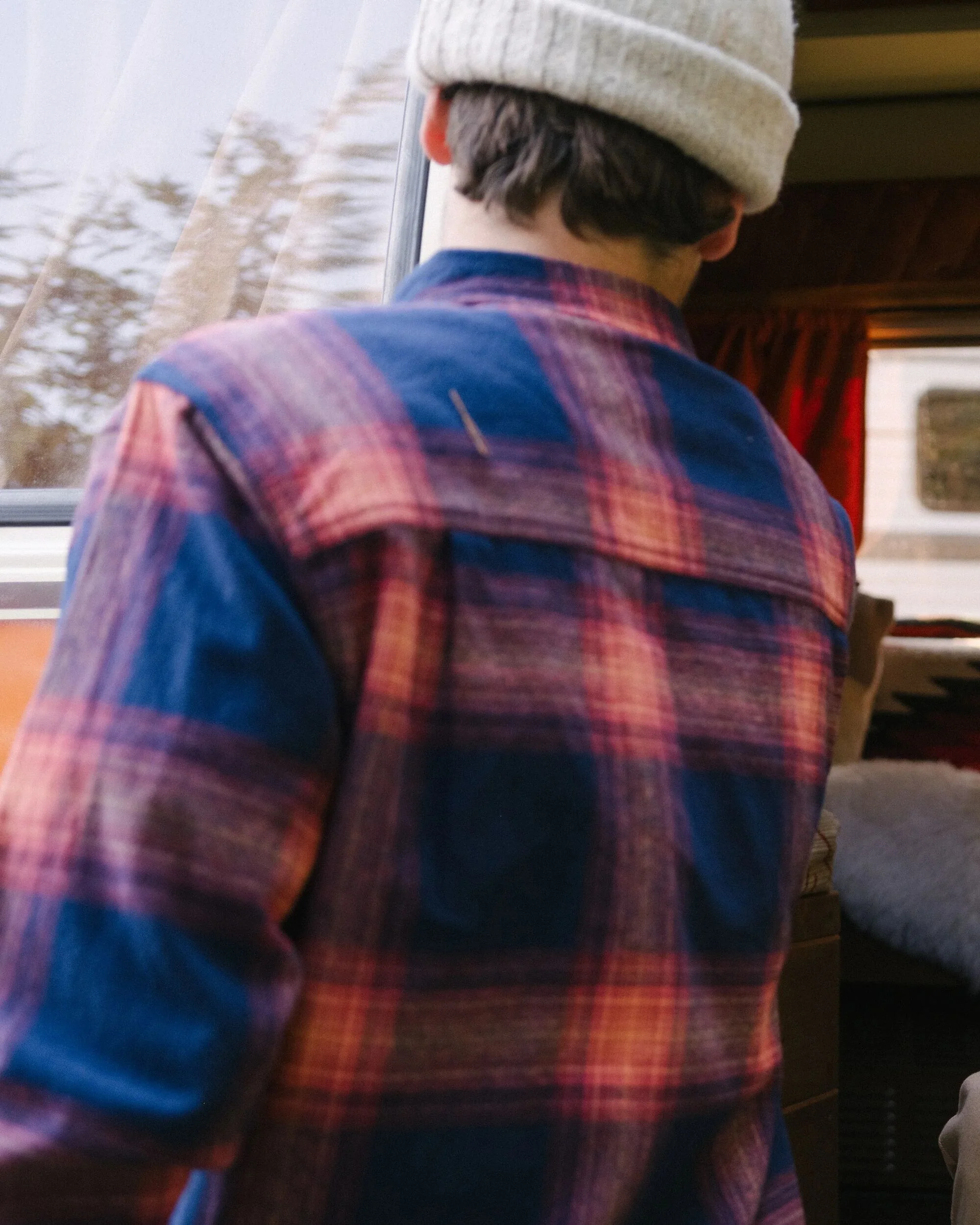 Backcountry Check Shirt - Rich Navy/ Red Ochre Check - Image 3