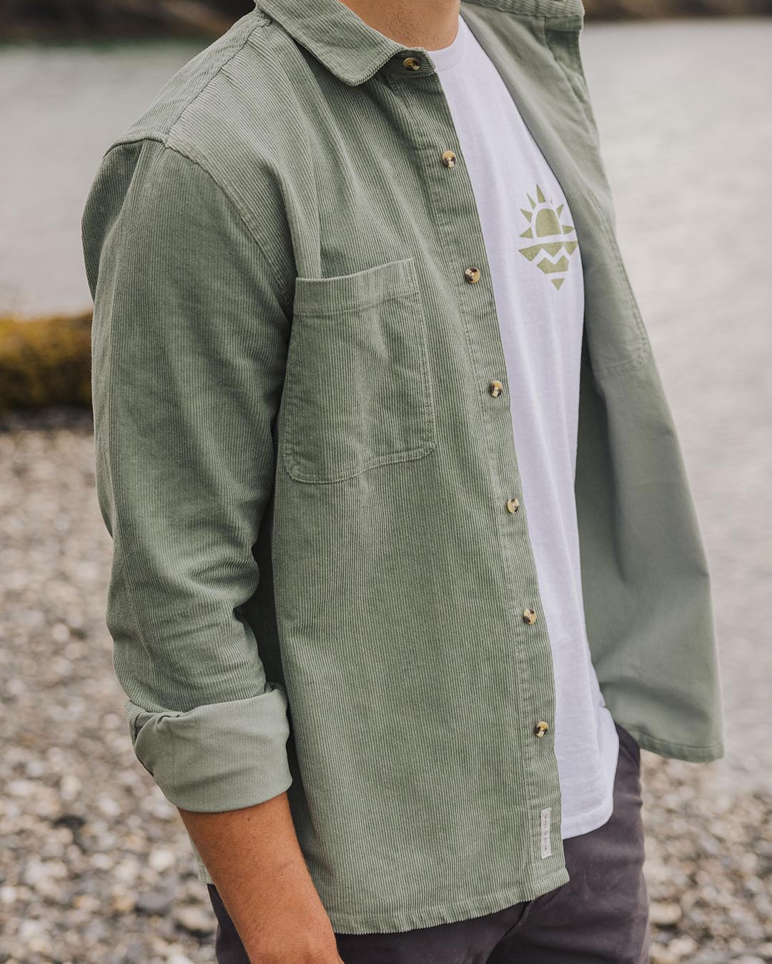 Backcountry Corduroy Shirt - Pistachio - Image 4