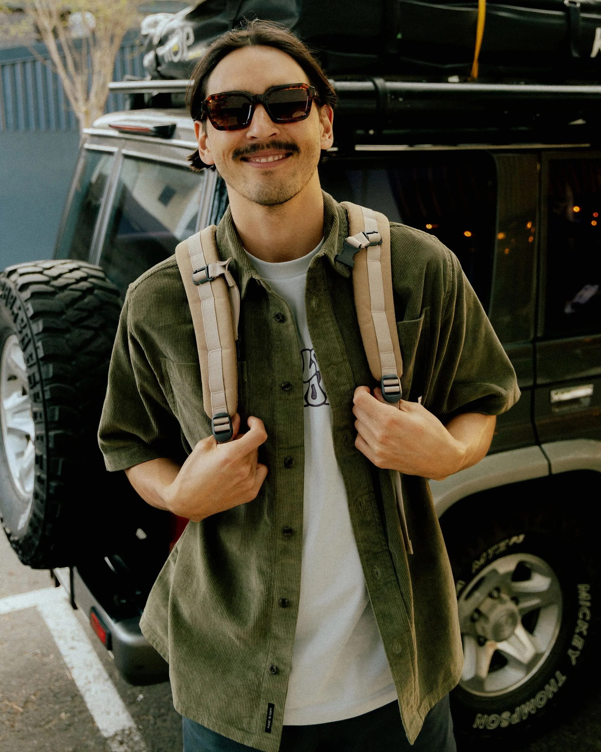 Backcountry Short Sleeve Cord Shirt - Dusty Olive - Image 5