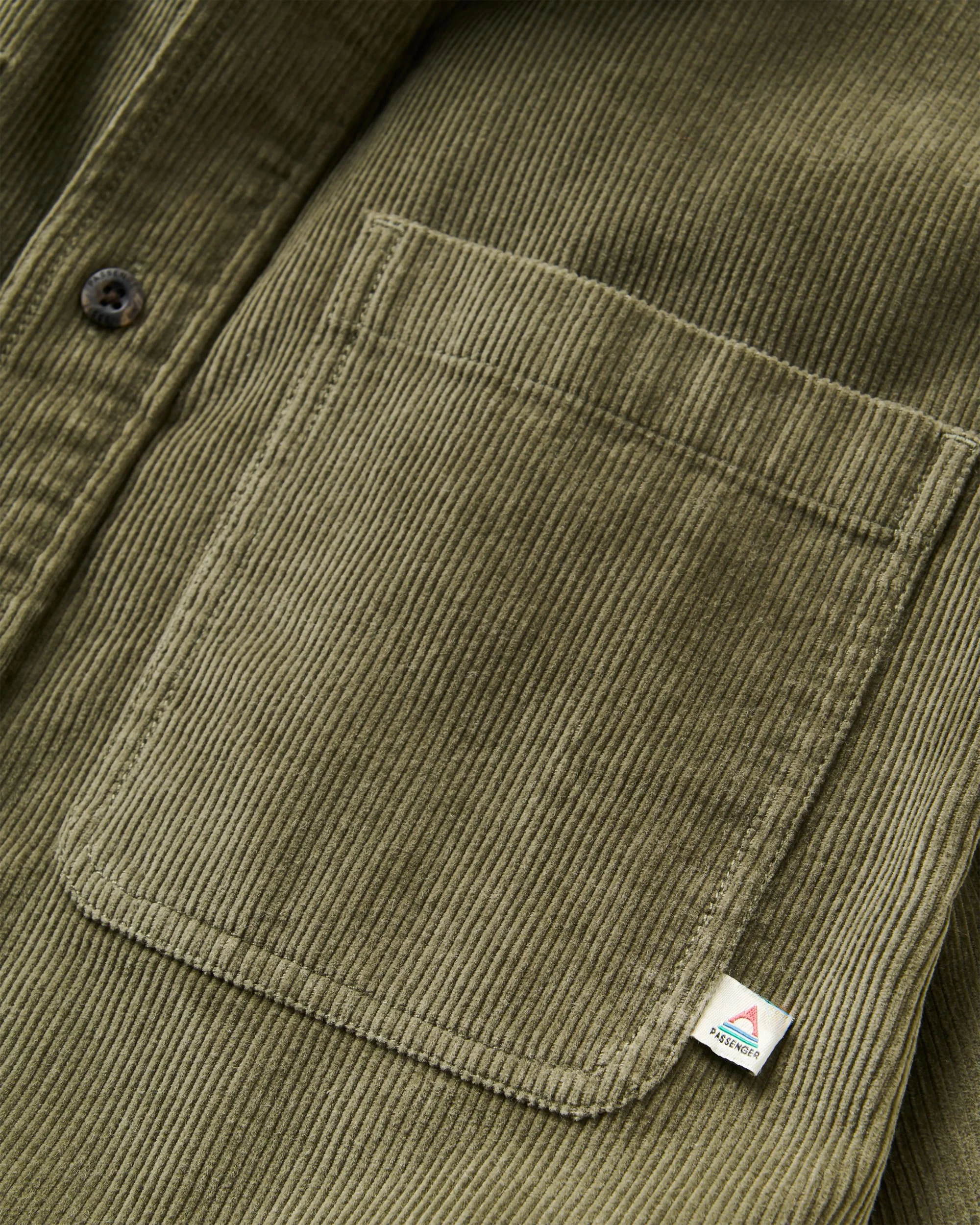 Backcountry Short Sleeve Cord Shirt - Dusty Olive - Image 9
