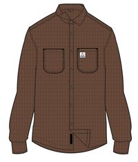 Backcountry Flannel Shirt - Cappuccino/Dusty Ochre - Image 10