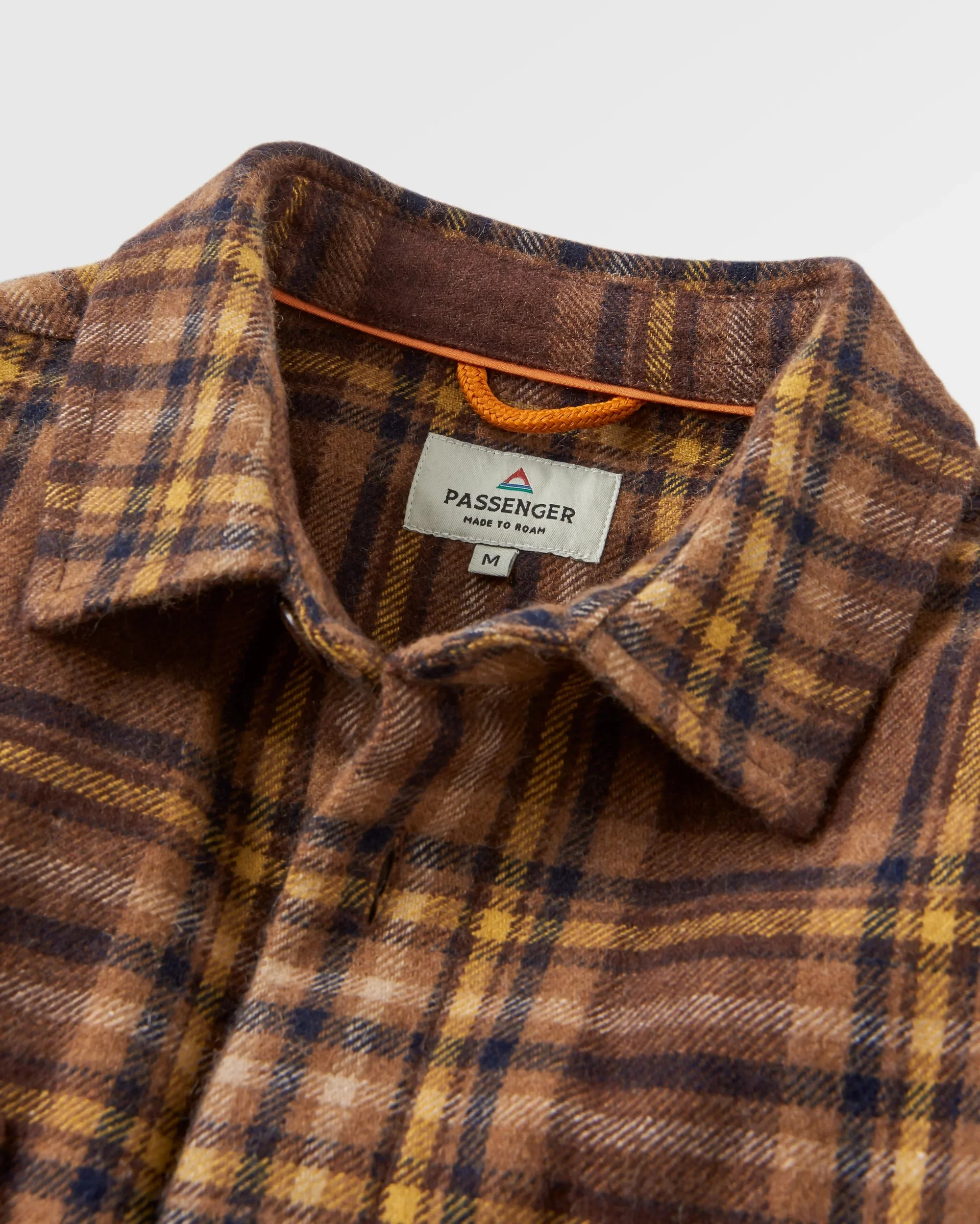 Barren Overshirt - Brown/Mustard Check - Image 2