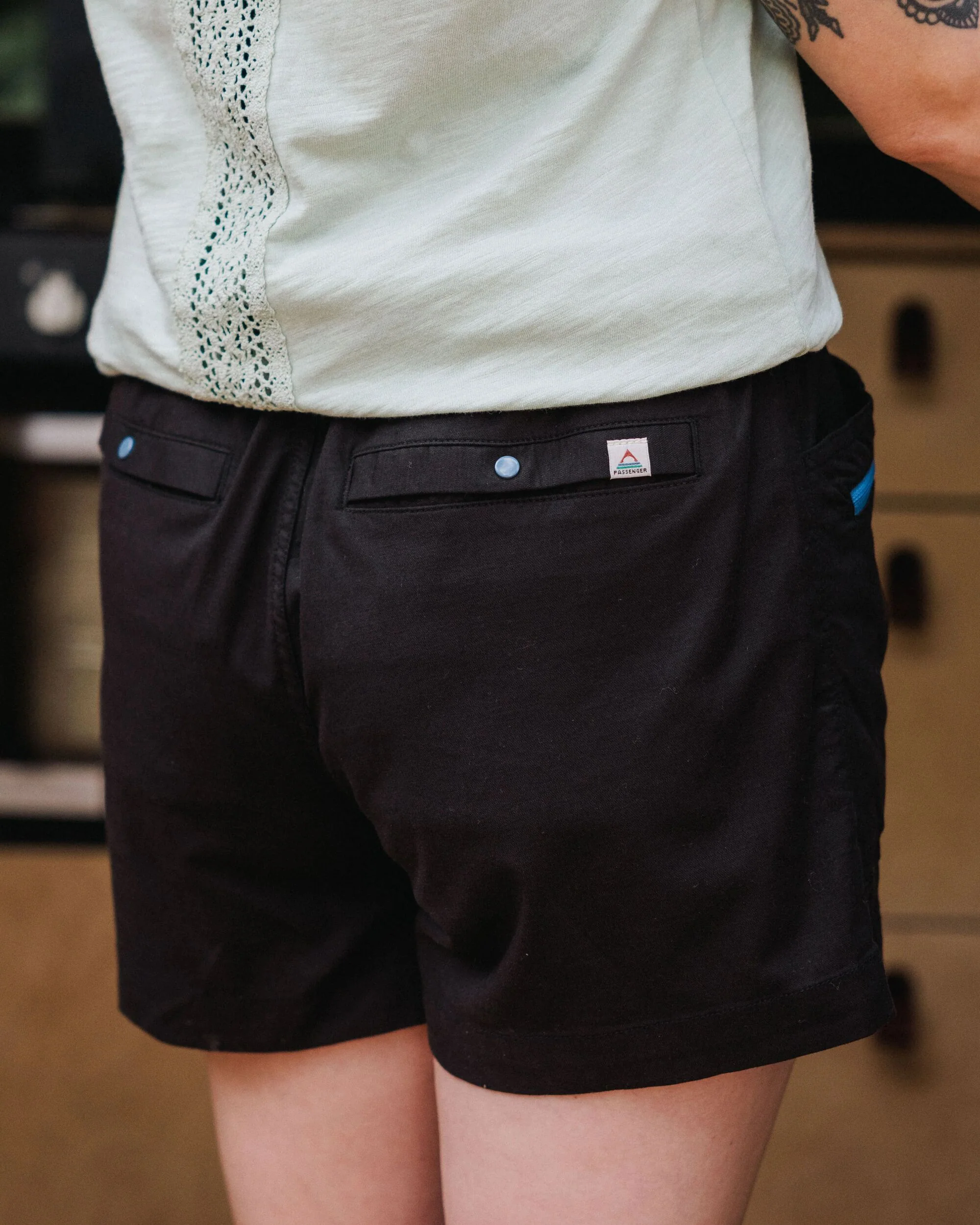 Basswood Organic Cotton Short - Black - Image 3