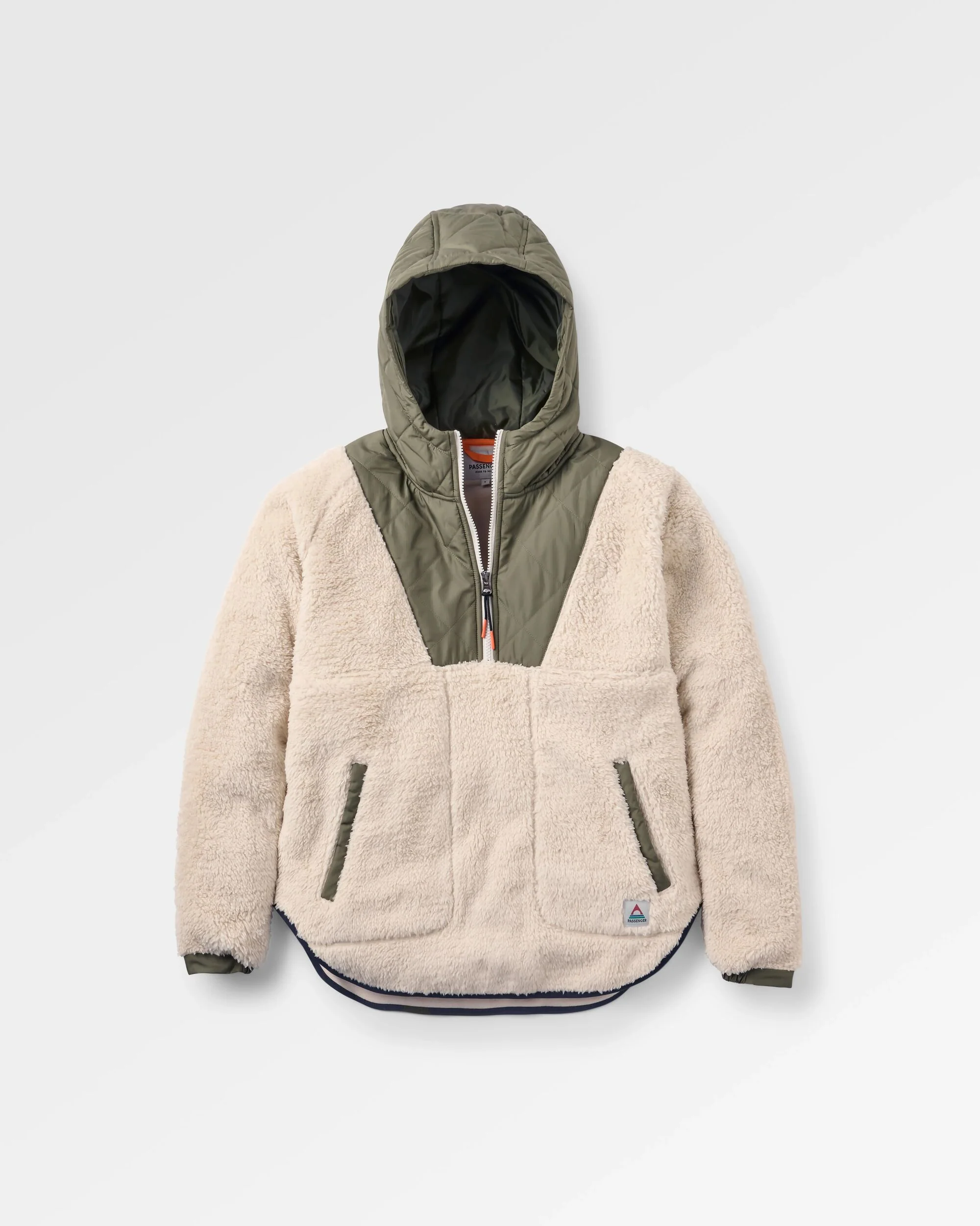 Beaumont Sherpa Hooded Fleece - Vintage White - Image 2