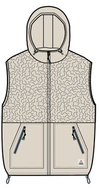 Beebalm Sherpa Fleece Vest - Oatmeal - Image 12