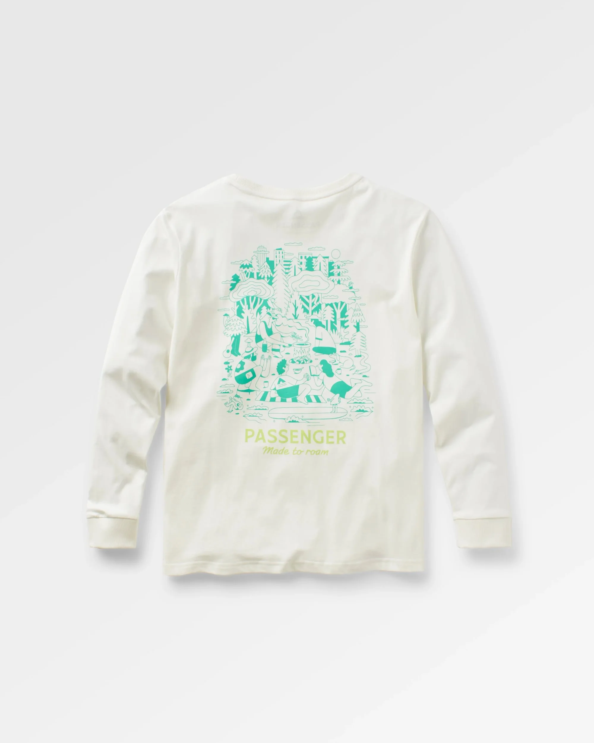 Better Outside Organic Cotton Oversized LS T-Shirt - Marshmallow - Image 4