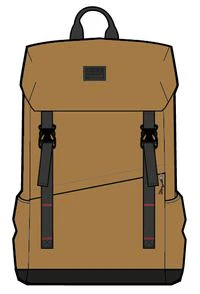 Boondocker 18L Polyester Backpack - Golden Brown - Image 7
