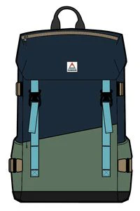 Boondocker 26L Backpack - Deep Navy/Laurel Green - Image 14
